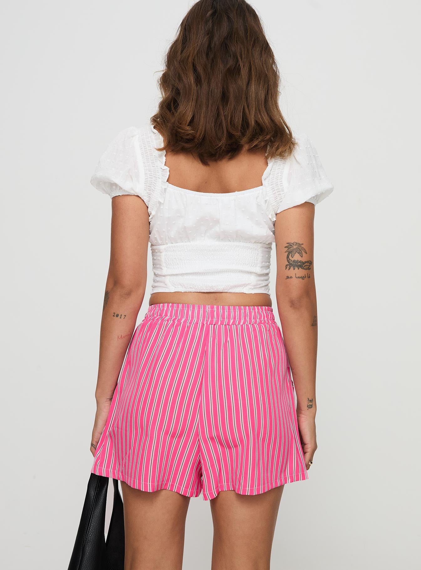 Miragea Shorts Hot Pink Stripe、mySite、solidvoid