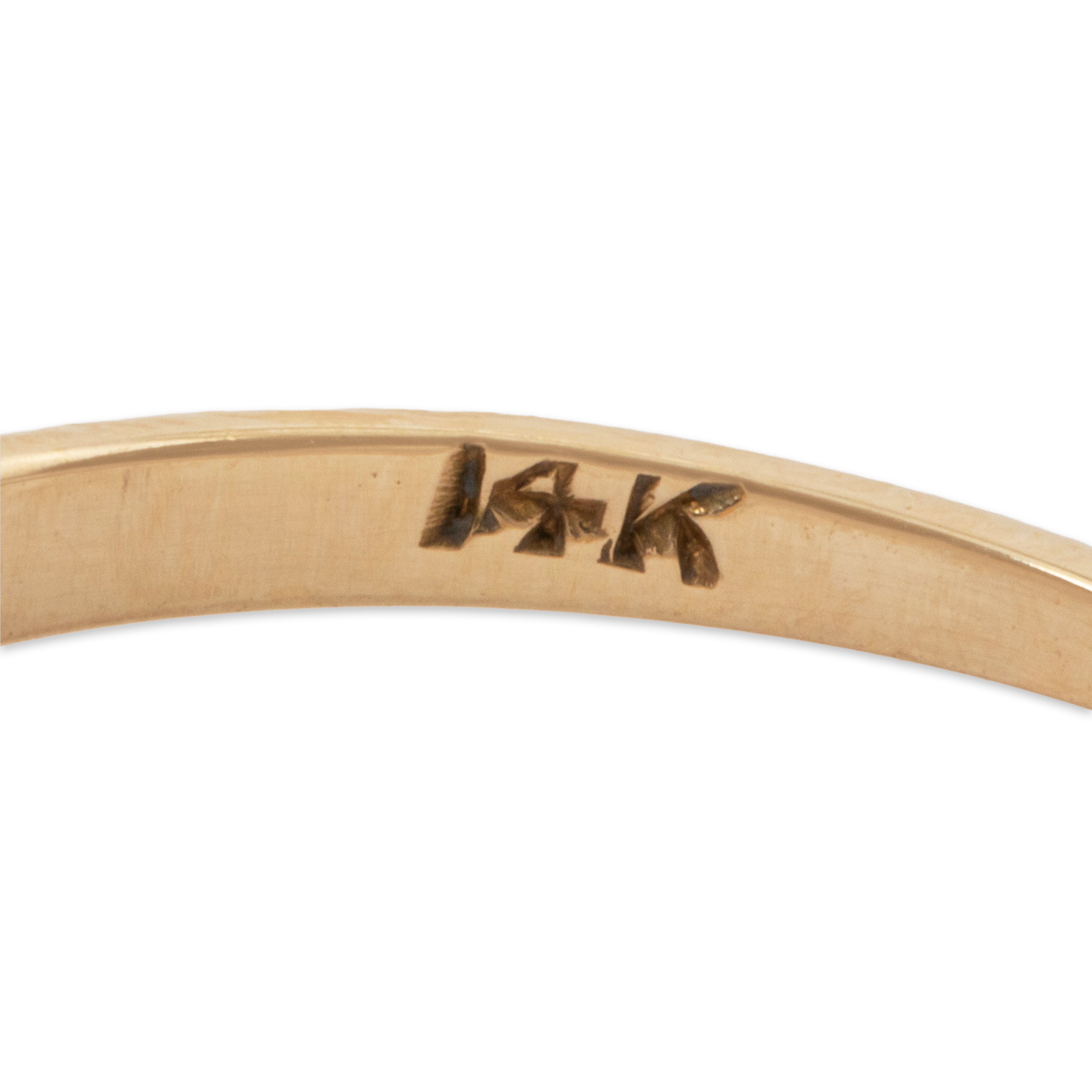 Antique 14k Yellow Gold .9ct Old European Cut Diamond Solitaire Engagement Ring、mySite、hinf8tx79