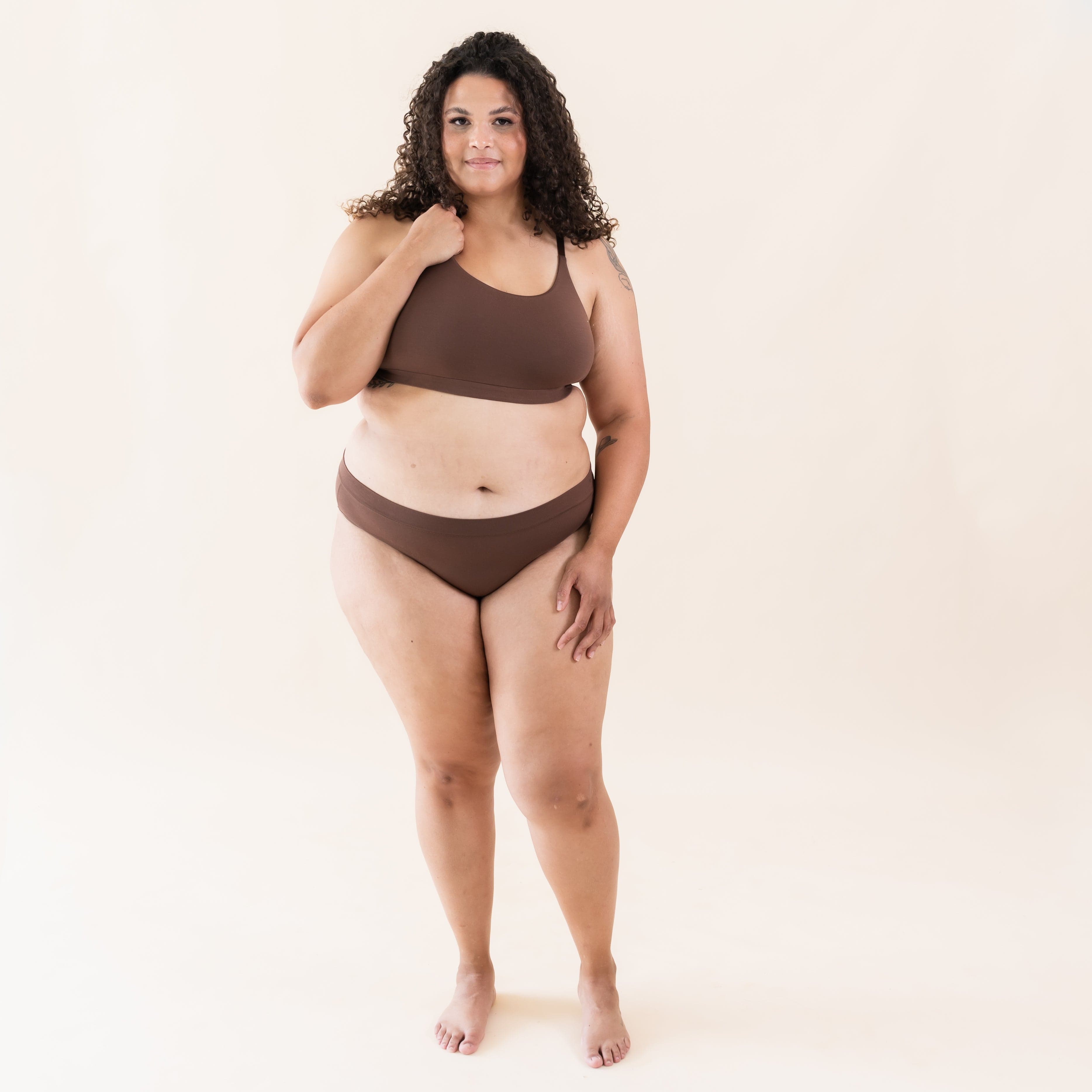  Women's Scoop Neck Bralette in Toffee、mySite、layawaytickets