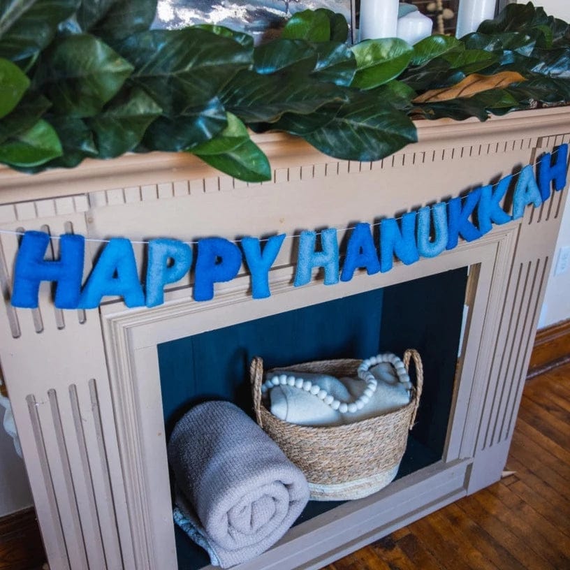Handcrafted Happy Hanukkah Felt Garland、mySite、topwebapps