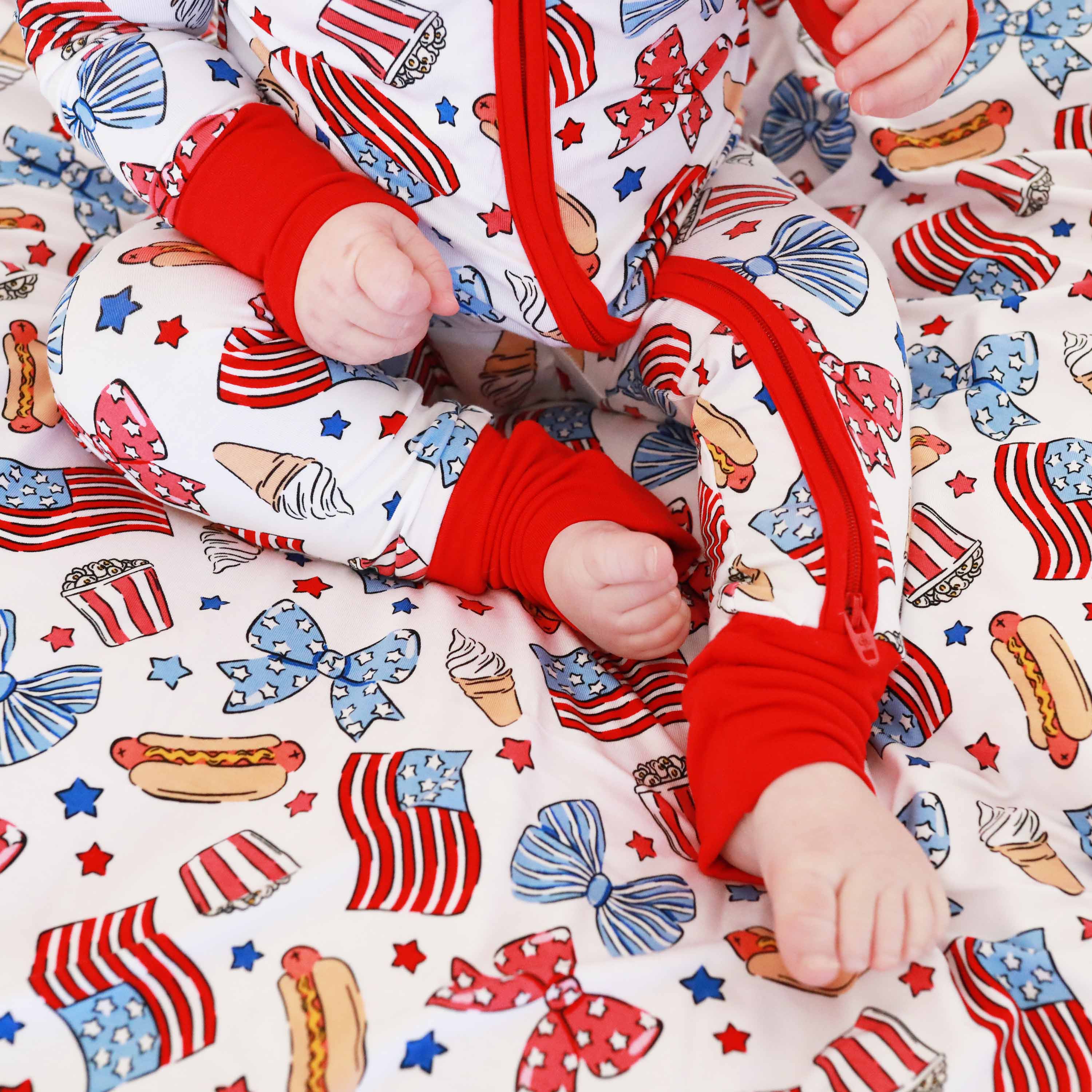  Party in the USA Convertible Zip Romper | Bows、mySite、layawaytickets