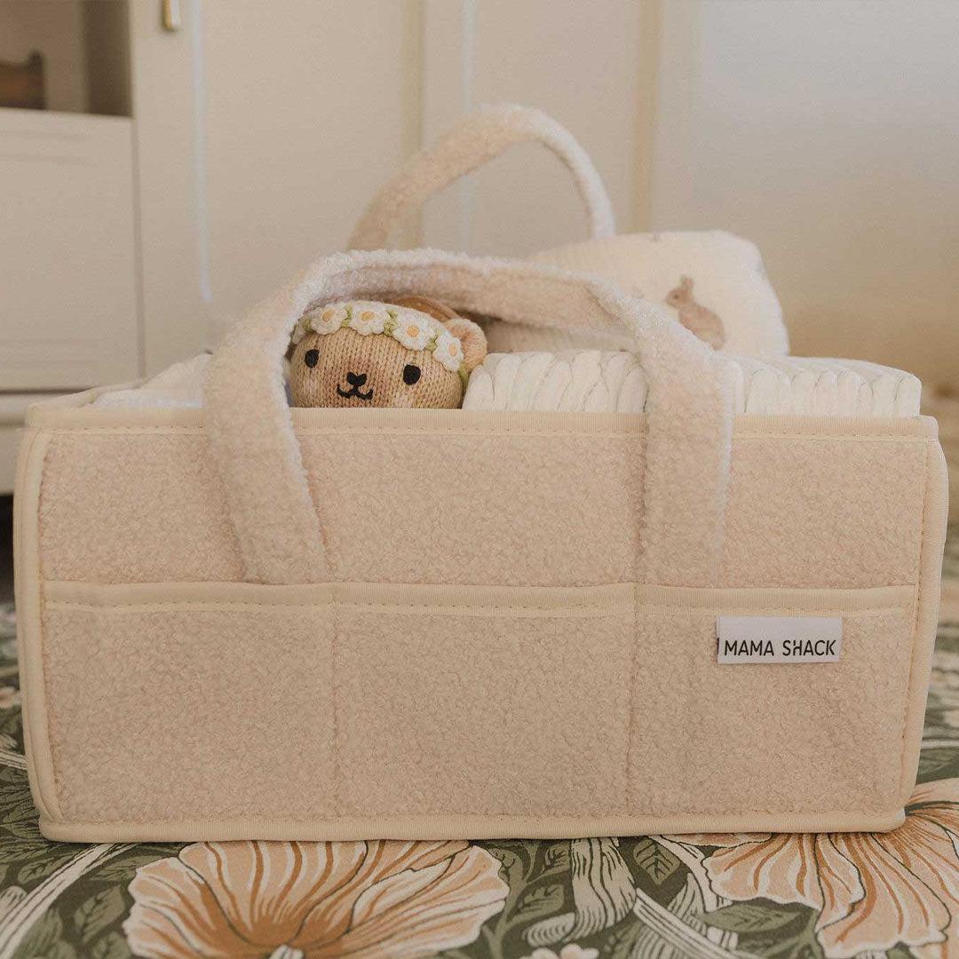  Mama Shack Teddy Fleece Nappy Caddy - Ivory、mySite、merchandisen