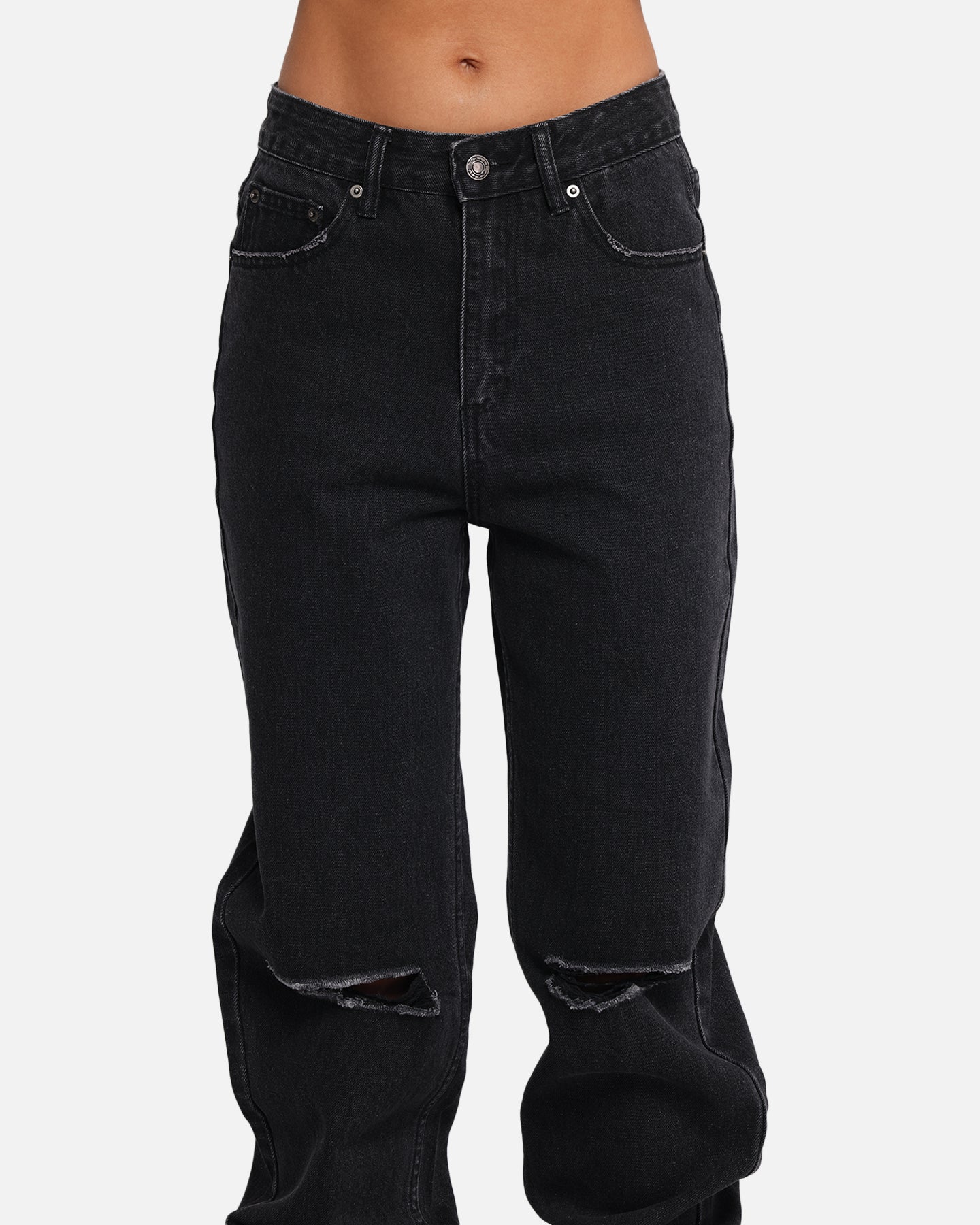 XXIII Women's Straight Leg Jeans Washed Black、mySite、zt4zffjzw