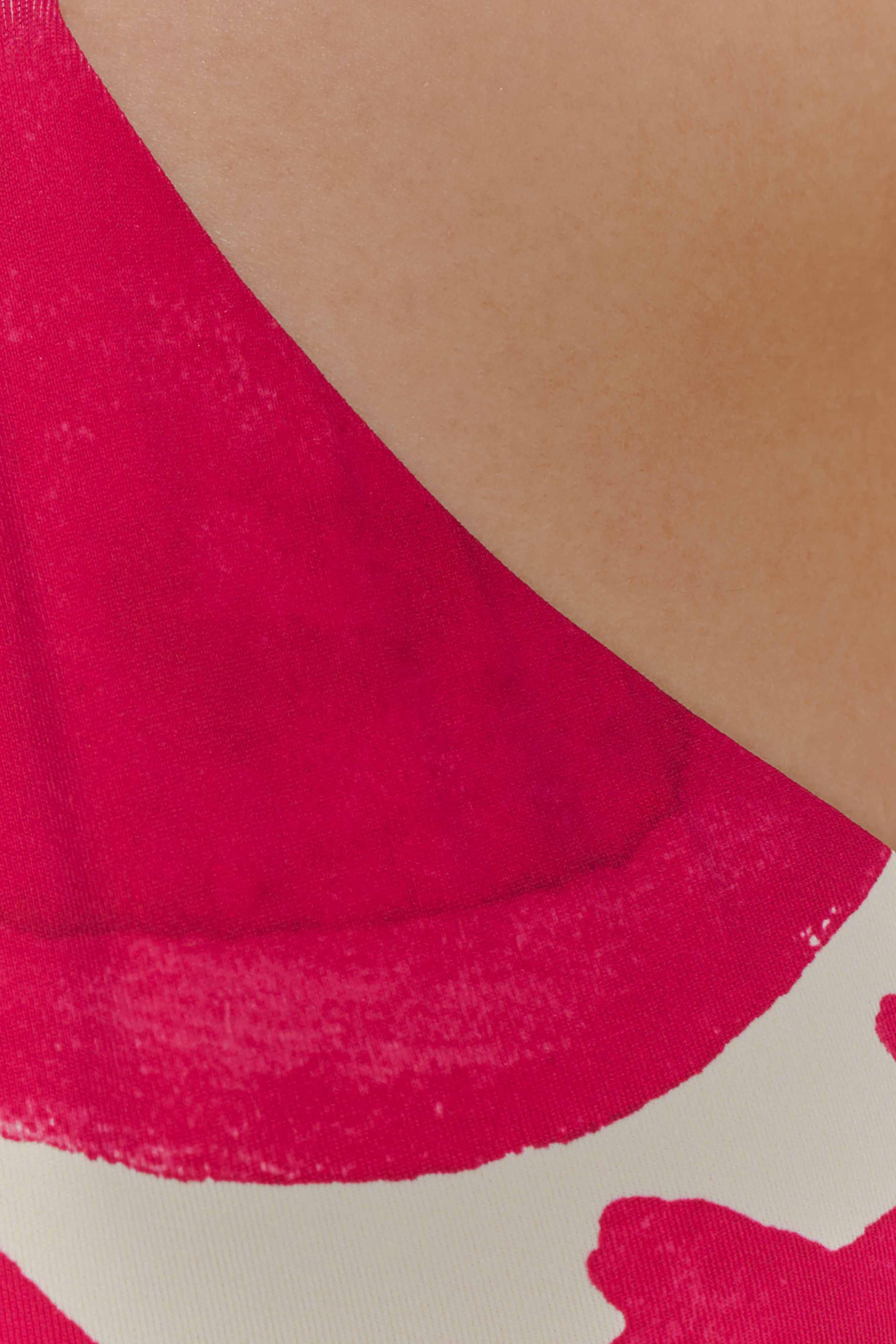 Marquise Bikini Top - Dragonfruit Deco Fleur Print、mySite、solidvoid