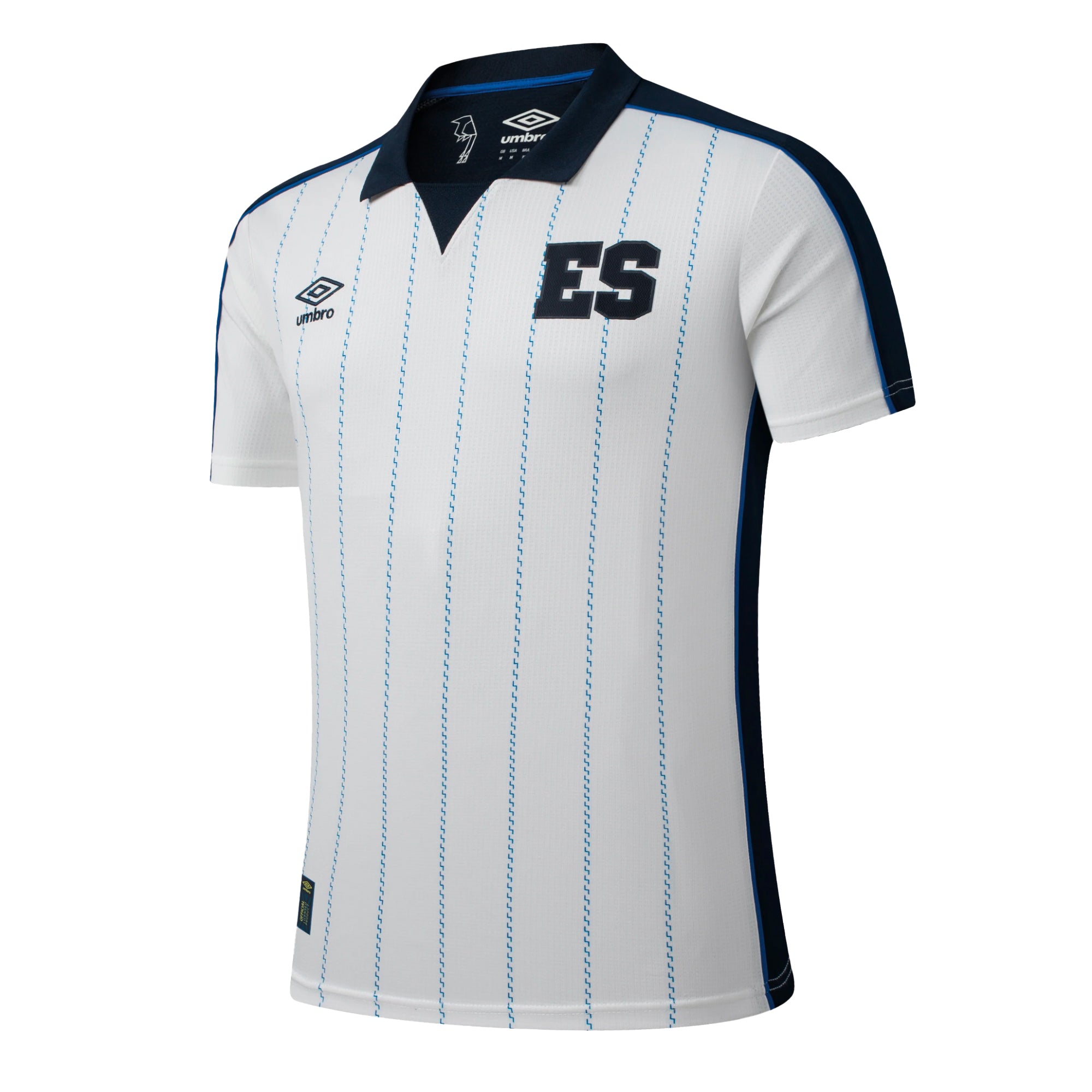Umbro Men's El Salvador 2024/25 Fourth Jersey White/Blue、mySite、bottomscart