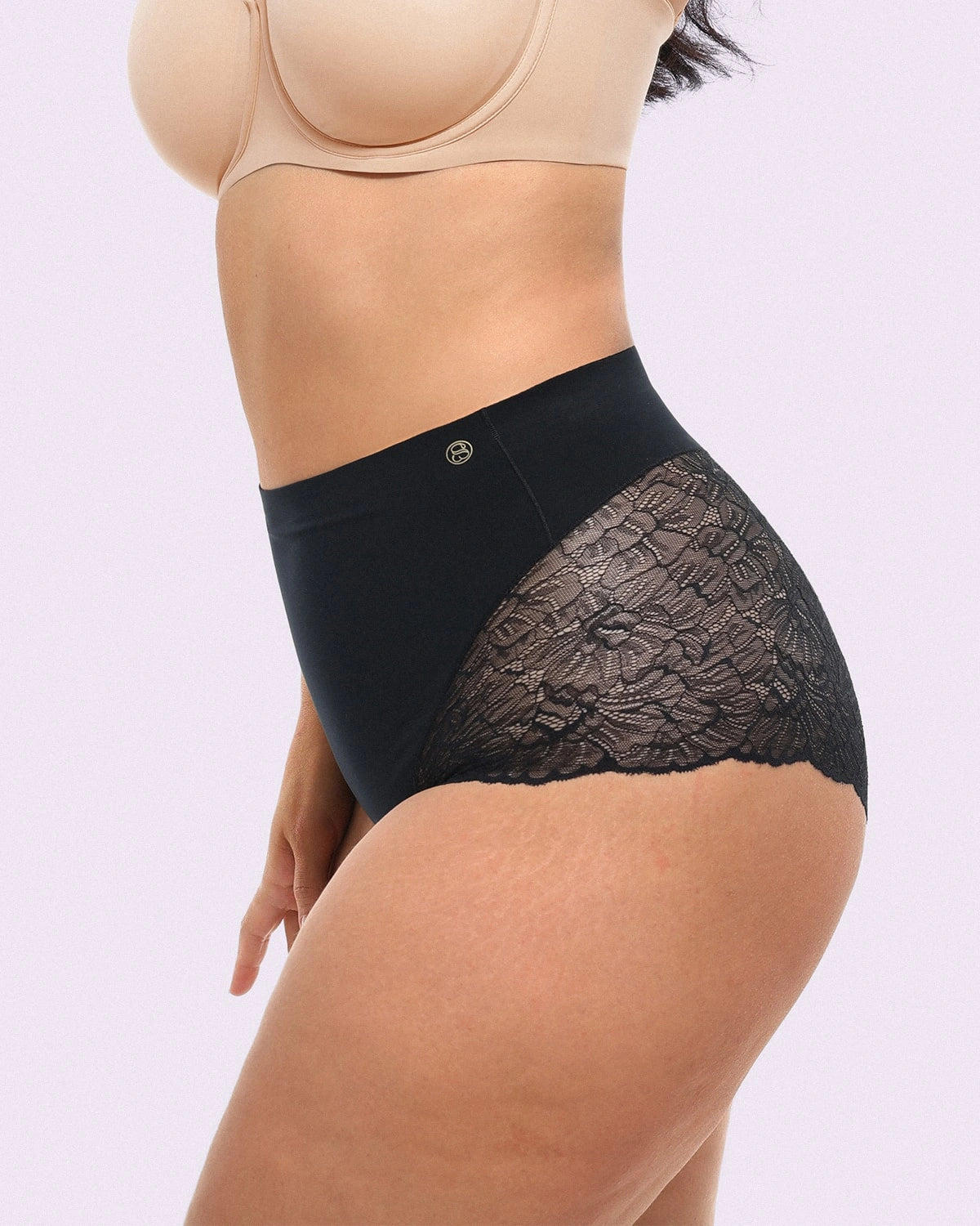 Bare Essentials™ MeshSmooth™ Mid-Waist Lace Panty、mySite、bengalsvssteelers