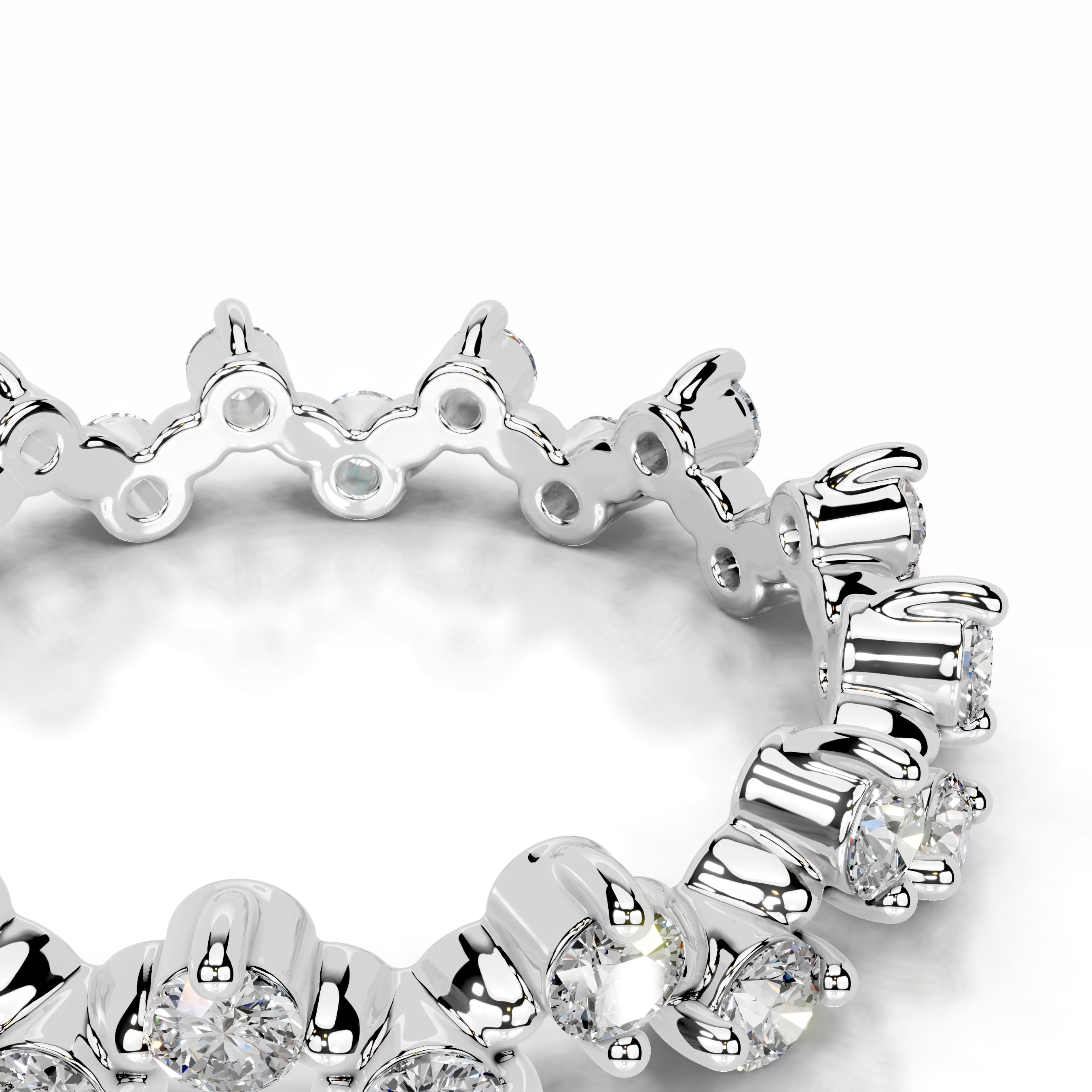 Wren Diamond Wedding band - 14K White Gold、mySite、hinf8tx79