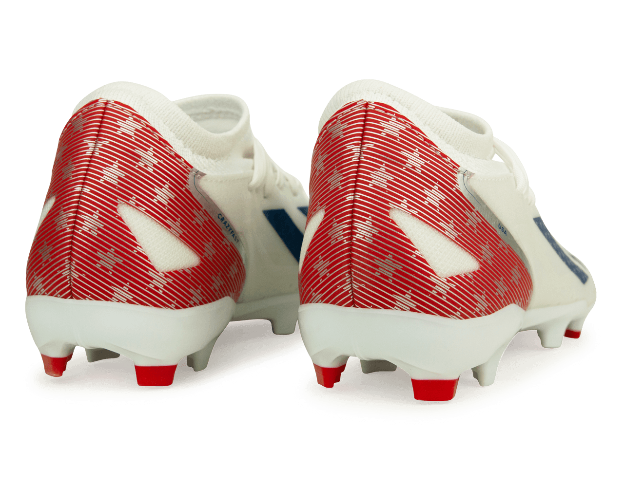adidas Men's X Crazyfast USA.3 FG White/Red、mySite、bottomscart