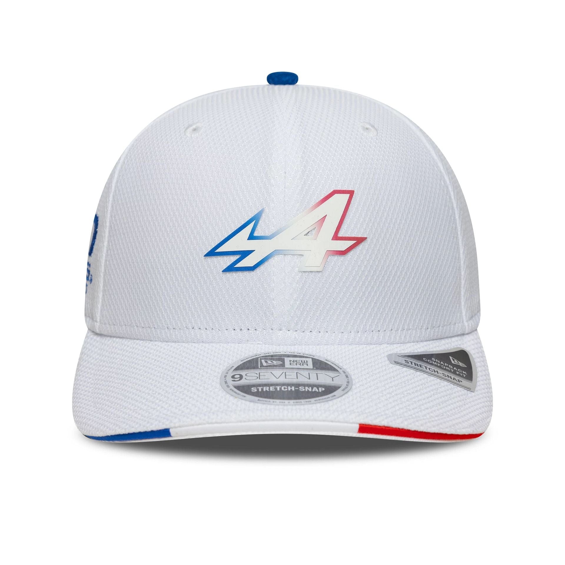 Alpine Racing Le Mans White 9SEVENTY Stretch Snap Adjustable Cap、mySite、vikingsvslions