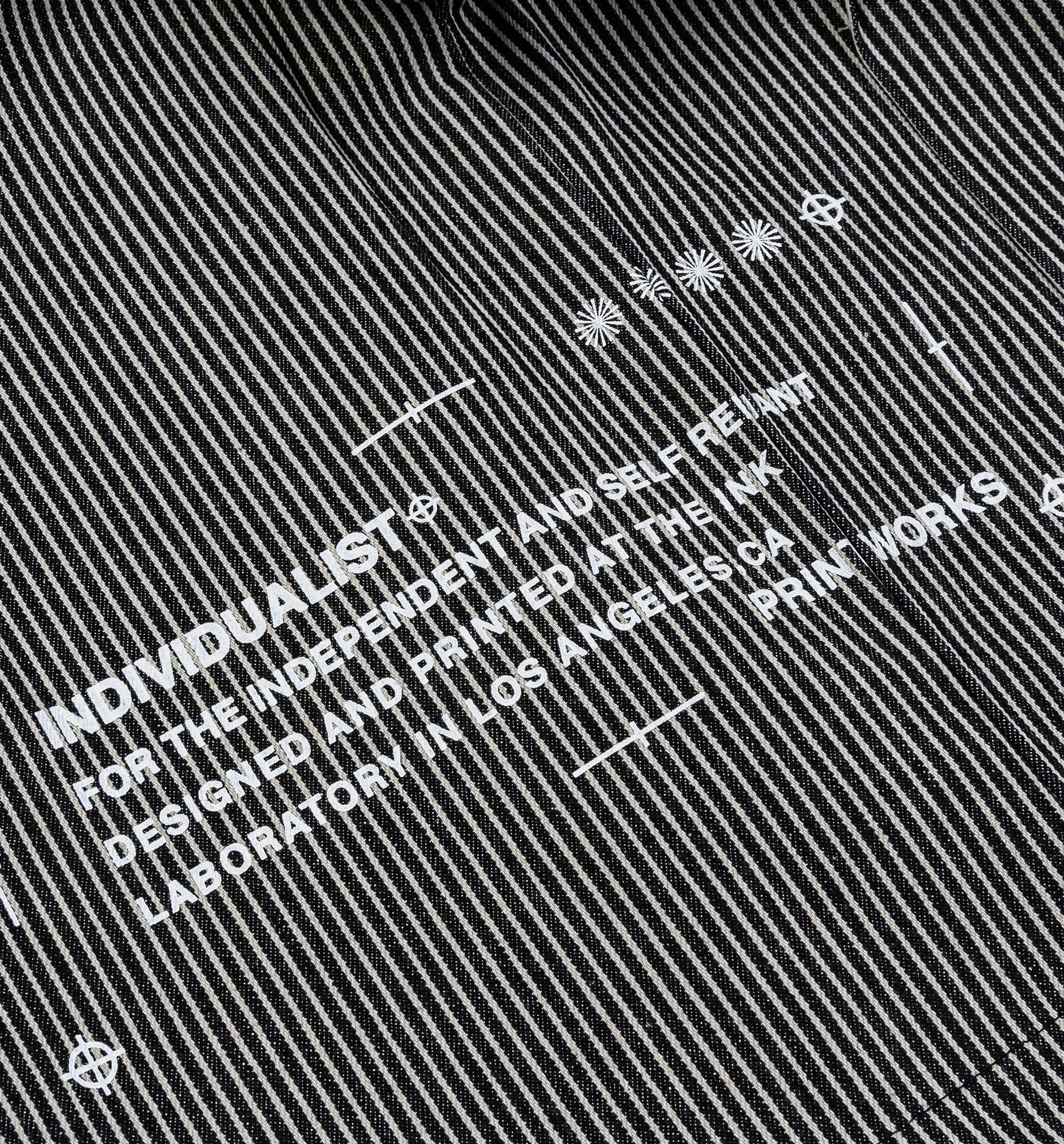 Boxy Striped Work Button Up Mens Short Sleeve Shirt - Black/White、mySite、dreamappss