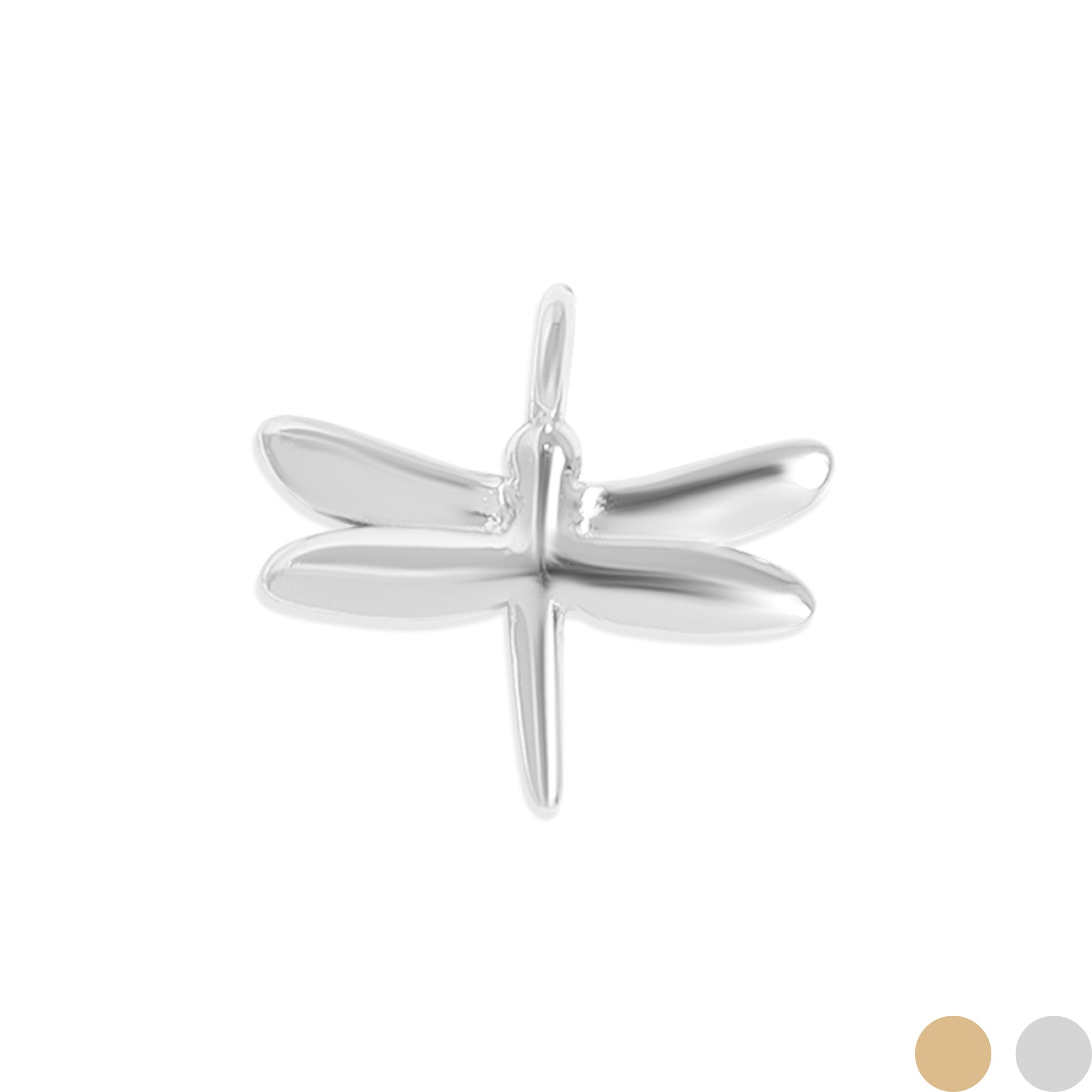 .925 Sterling Silver Dragonfly Charm for Permanent Jewelry / PMJ1024、mySite、dreamappss