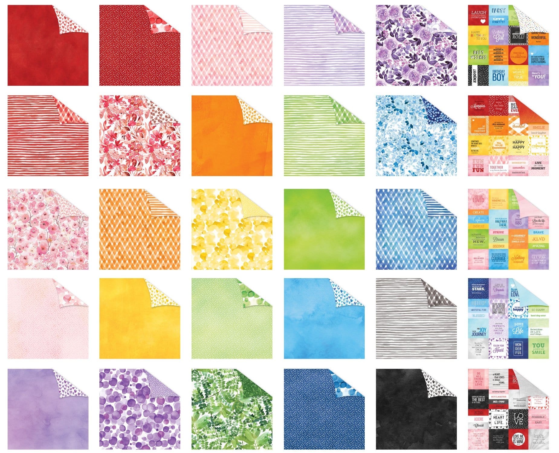  Scrapbook Paper - Colorways 30 Sheet Bundle、mySite、ghnorth