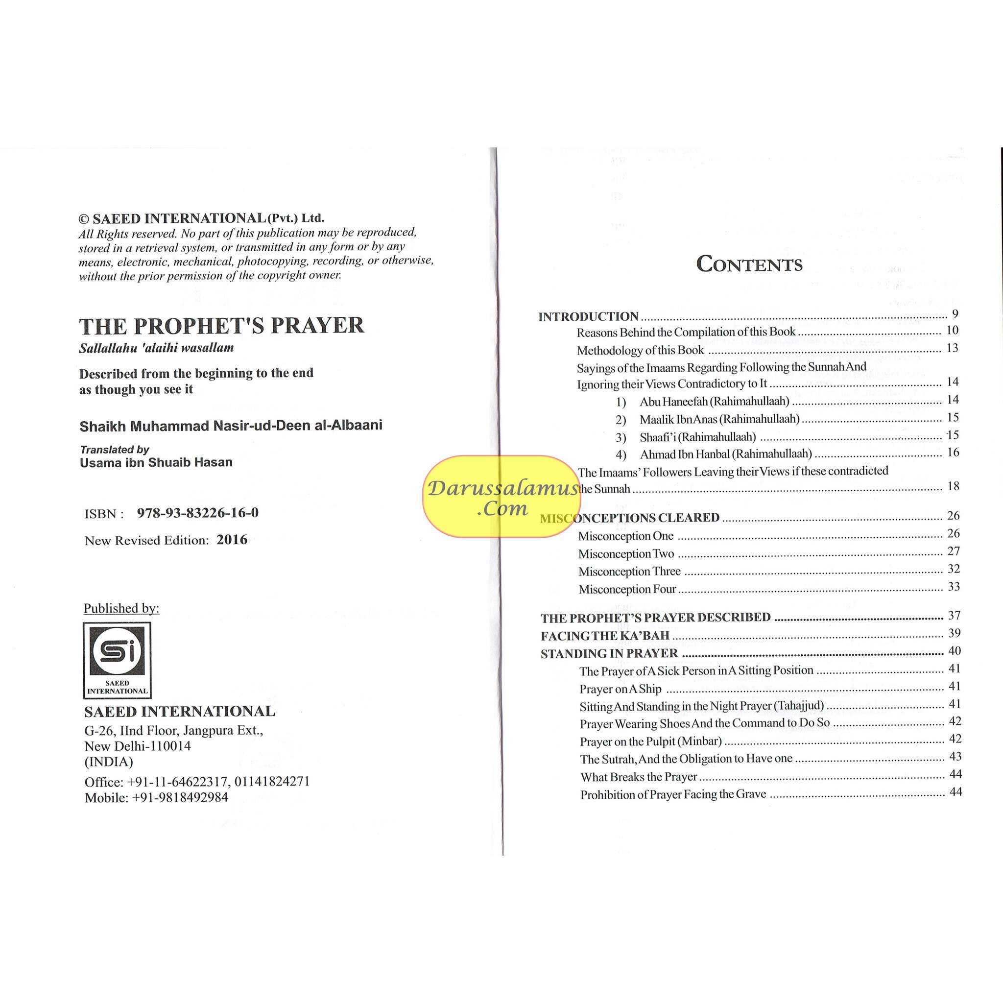 The Prophets Prayer Described From the Beginning to the End As Though You See It By Shaikh Muhammad Naasir-Ud-Deen Al-Albaani、mySite、topwebapps