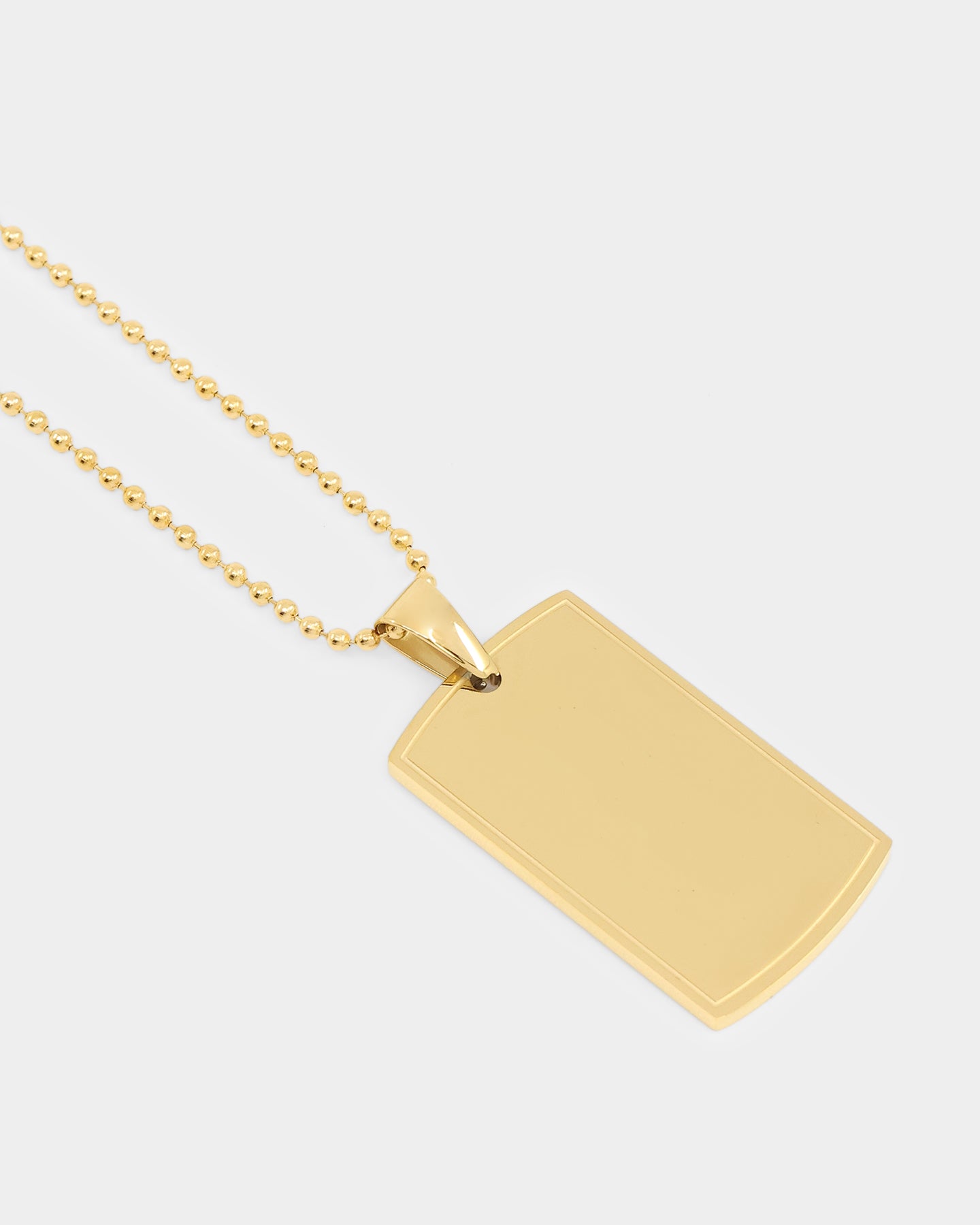 NXS Dog Tag Necklace Gold、mySite、zt4zffjzw