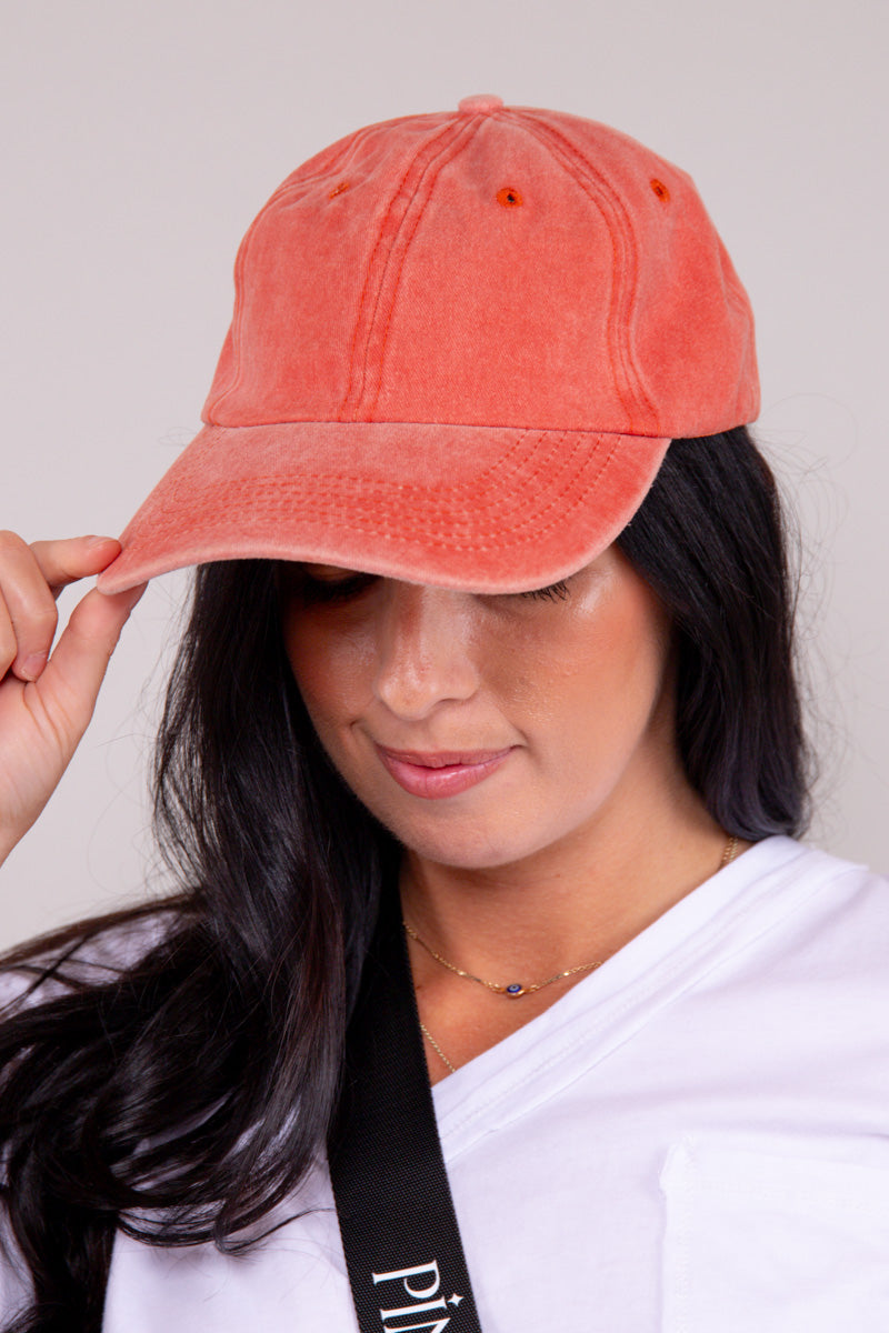 Solid Baseball Cap - Rust、mySite、hinf8tx79