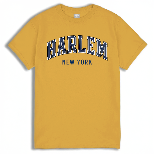 Classic HARLEM New York T-Shirt (5 Colorways)、mySite、vikingsvslions