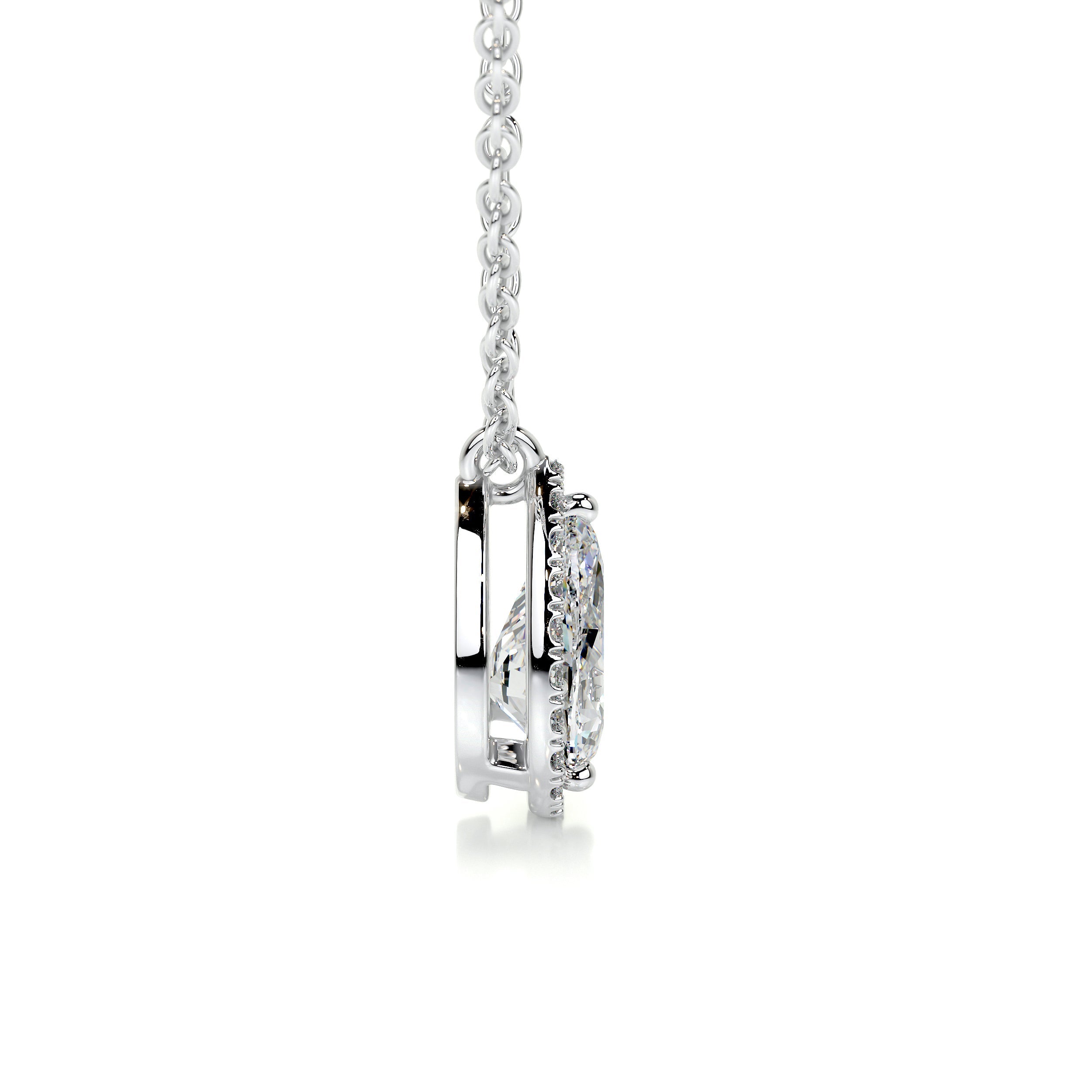 Petit Nancy Lab Grown Diamond Pendant -14K White Gold、mySite、hinf8tx79