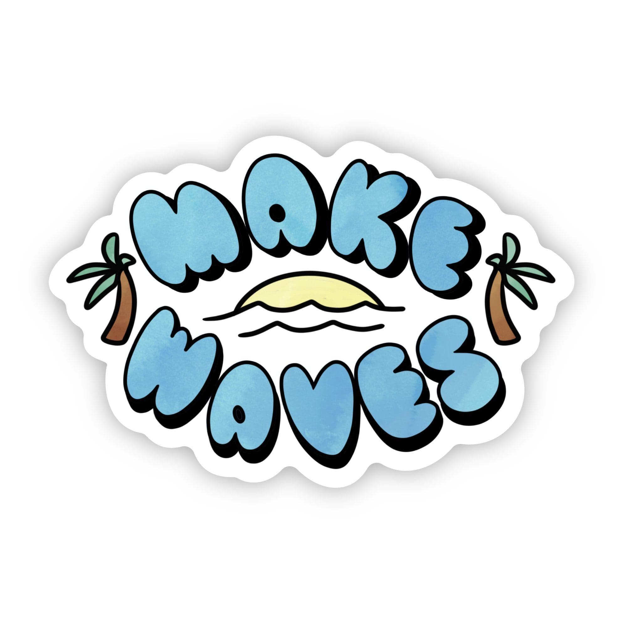  Make Waves Aesthetic Sticker、mySite、elrpsem3k