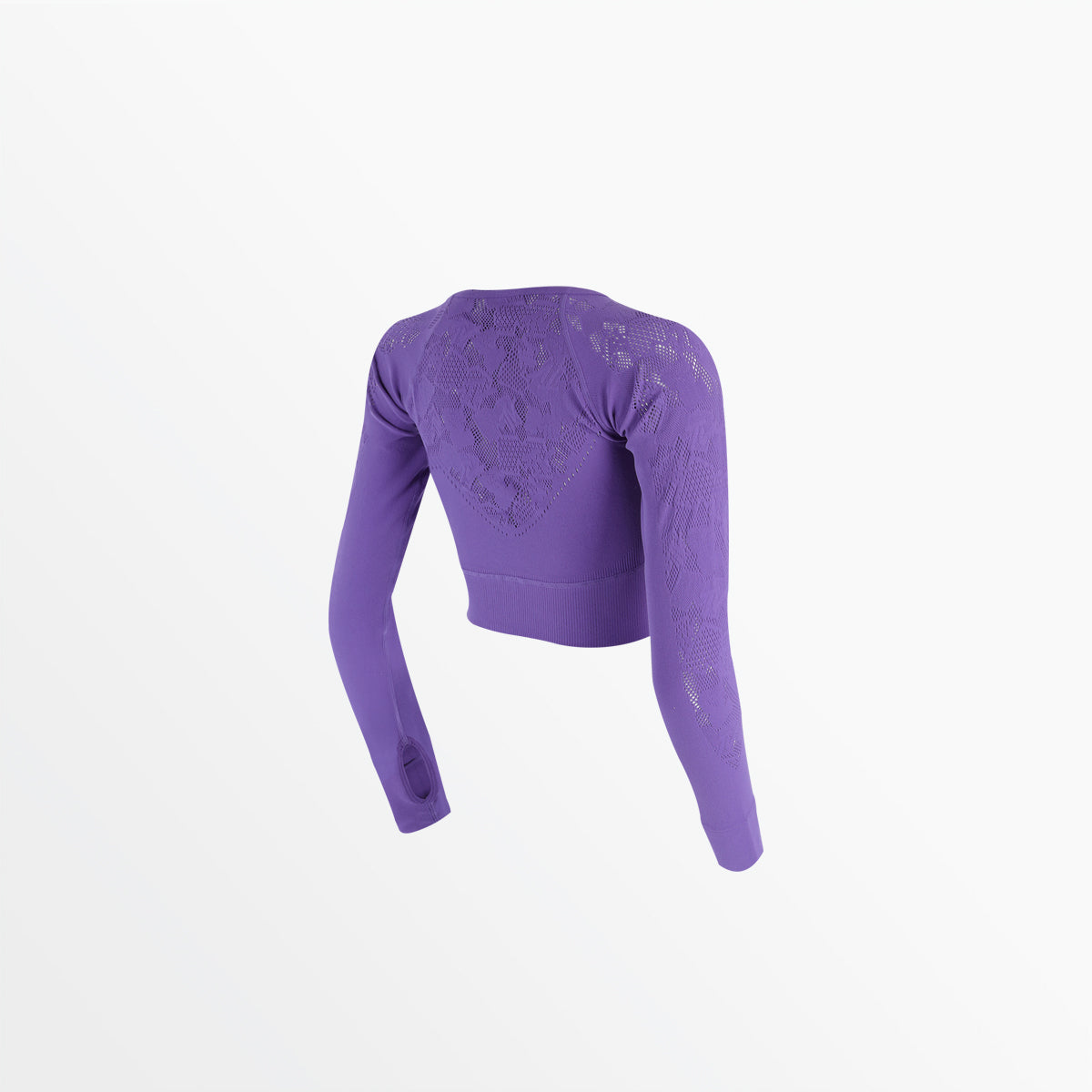 MTV WOMEN'S SPORTY LONG SLEEVE CROP、mySite、neckold