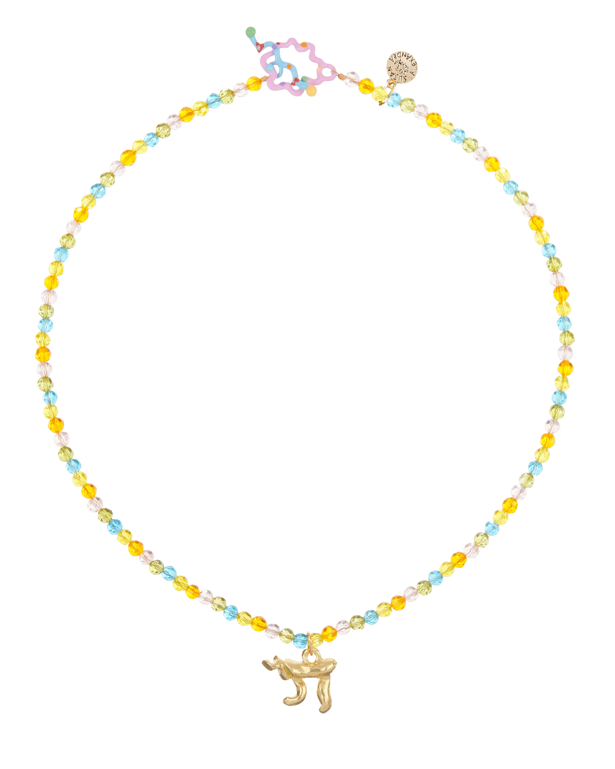 Chai Necklace by Susan Alexandra - Rainbow Crystal、mySite、topwebapps