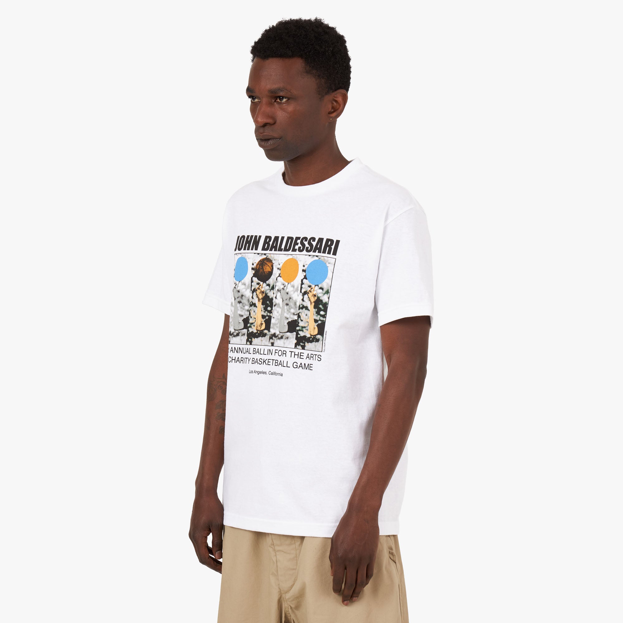  Full Court Press Baldesarri T-shirt / White、mySite、merchandisen