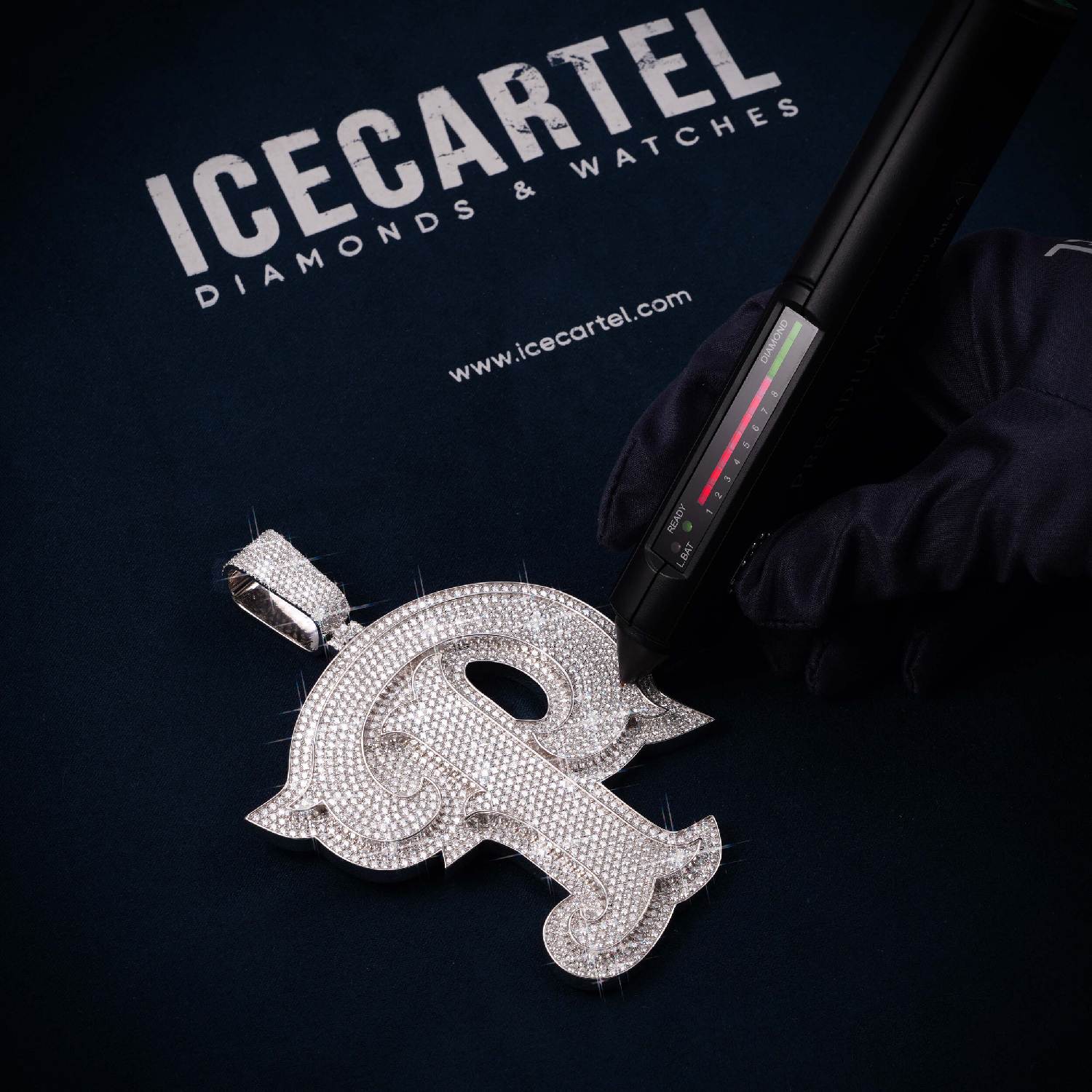 Custom Moissanite Letter P Pendant 14K Gold、mySite、hinf8tx79