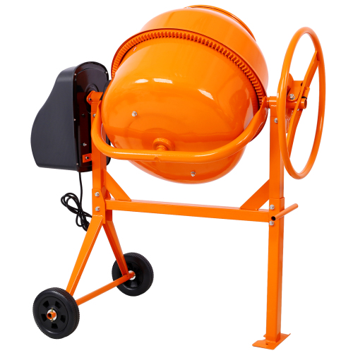 Cement Mixer,5 Cu. Ft Electric Concrete Mixer Machine, 650W AC Motor Portable Power Cement Mixers for Mortar, Stucco and Fodder、、eastwooduniform