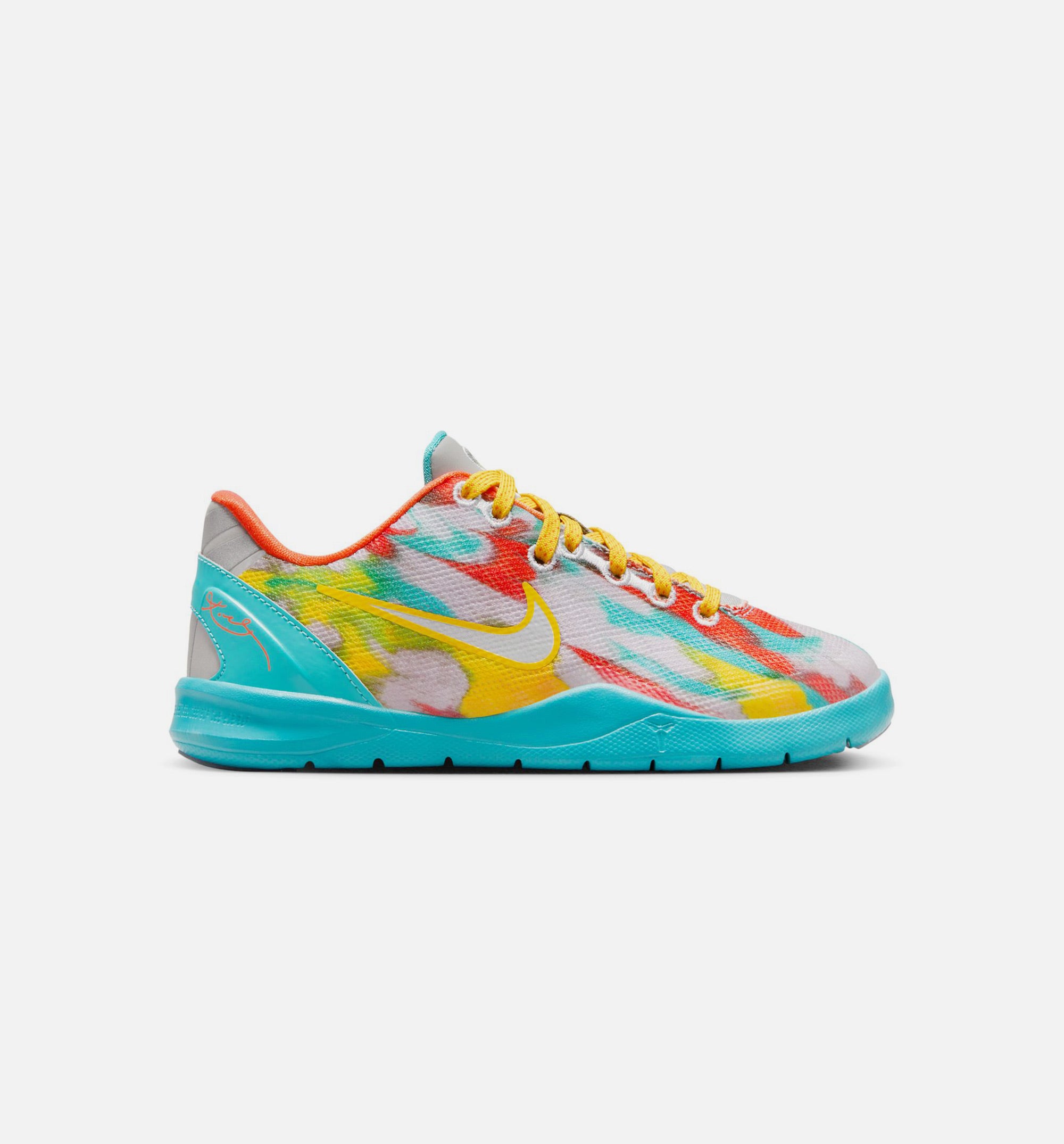 Kobe 8 Protro Venice Beach Preschool Lifestyle Shoe - Stadium Grey/Metallic Silver/Tour Yellow、mySite、dreamappss