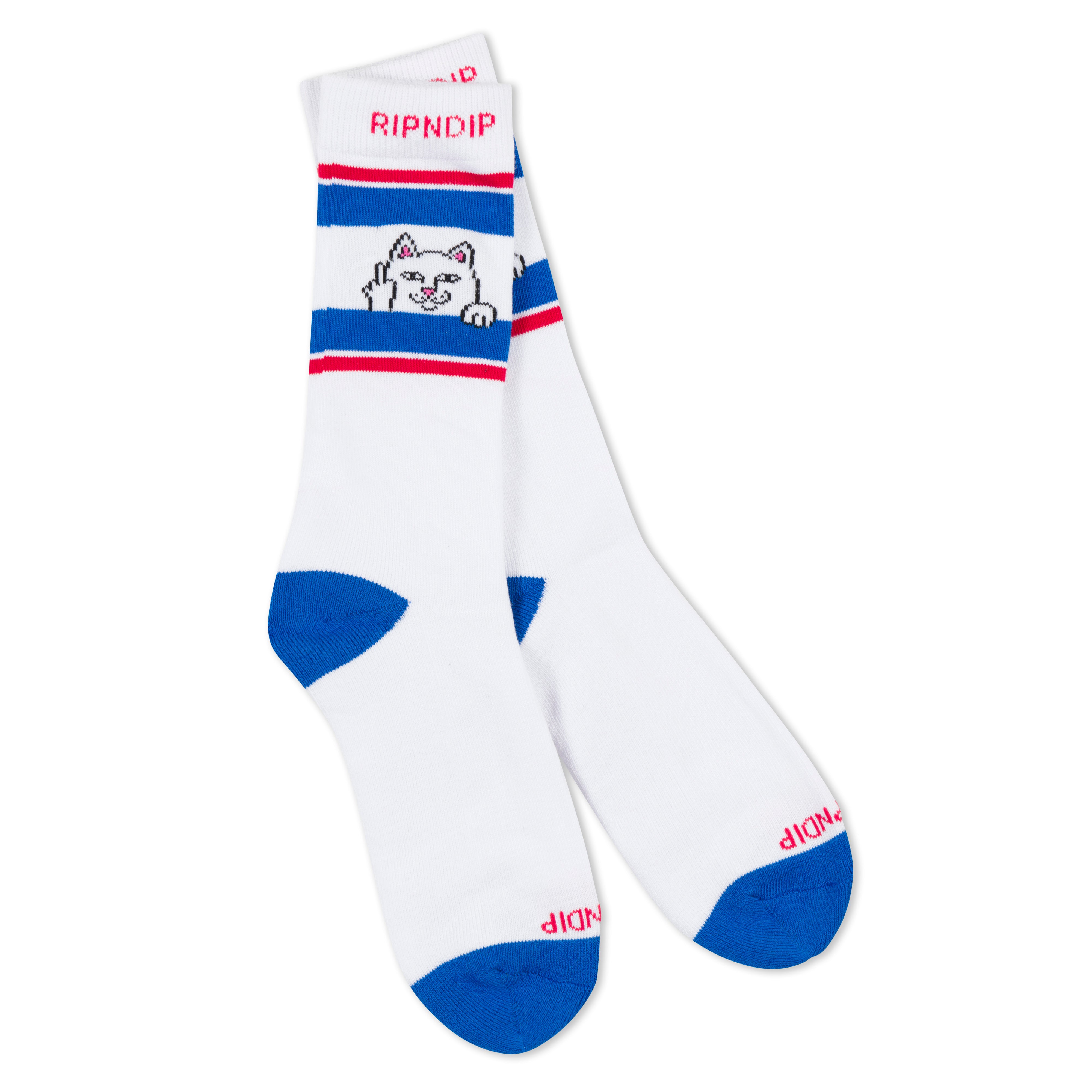  Peeking Nermal Socks (White/Blue)、mySite、merchandisen
