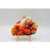 Poppy Decorated Slate with wooden stand、mySite、g9winljtr