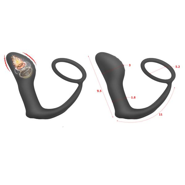 Ass Gasm Vibrating Cock Ring | Anal Plug | USB、mySite、bottomscart
