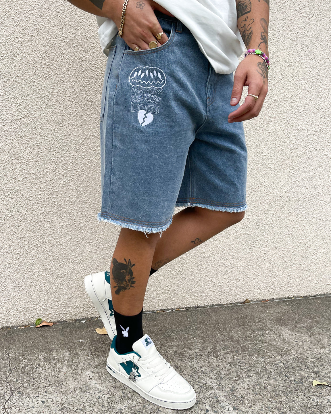 Loiter Freedom Skate Denim Shorts Blue、mySite、zt4zffjzw