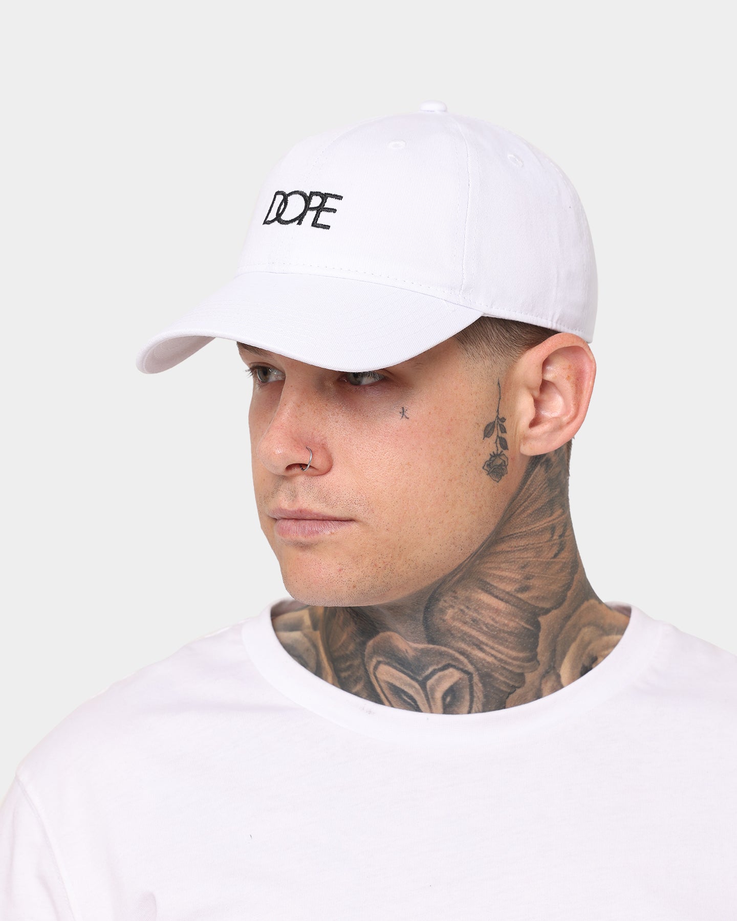 Dope Men's Logo Strapback Cap White/Black、mySite、zt4zffjzw