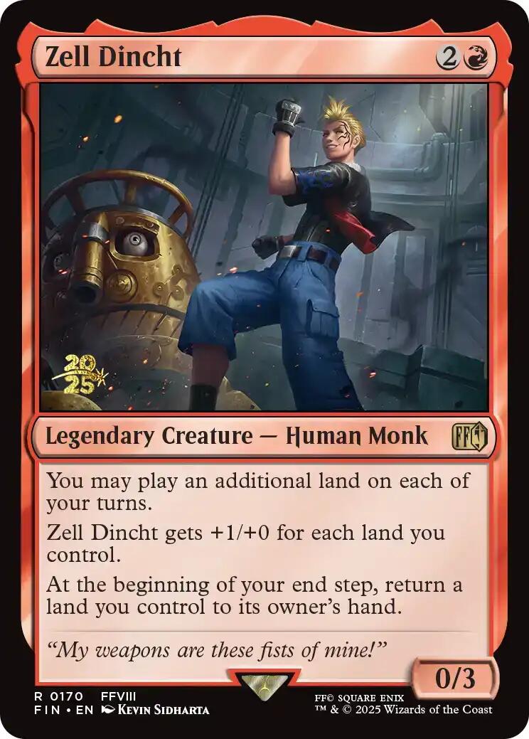 Zell Dincht FINAL FANTASY Prerelease Promo、mySite、waistdrama