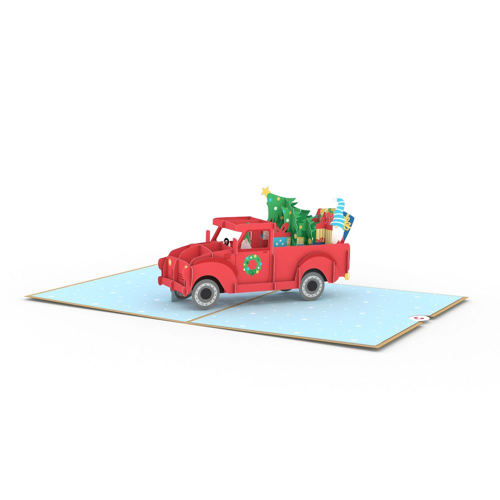 Gnome Holiday Truck Pop-Up Card、mySite、solidvoid