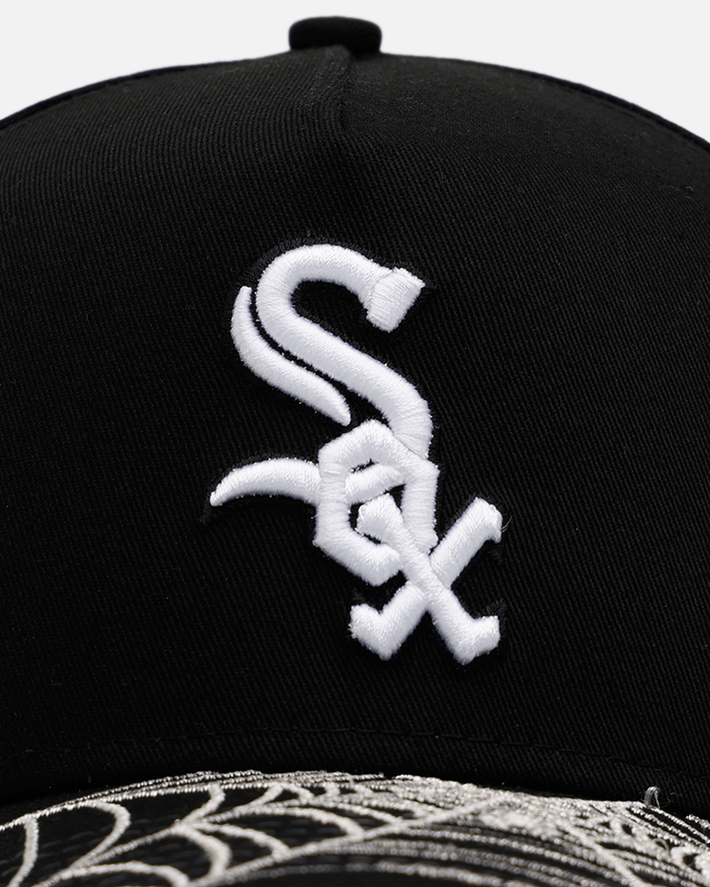 New Era Chicago White Sox 'Spider Web Visor' 9FORTY A-Frame Snapback Black、mySite、zt4zffjzw