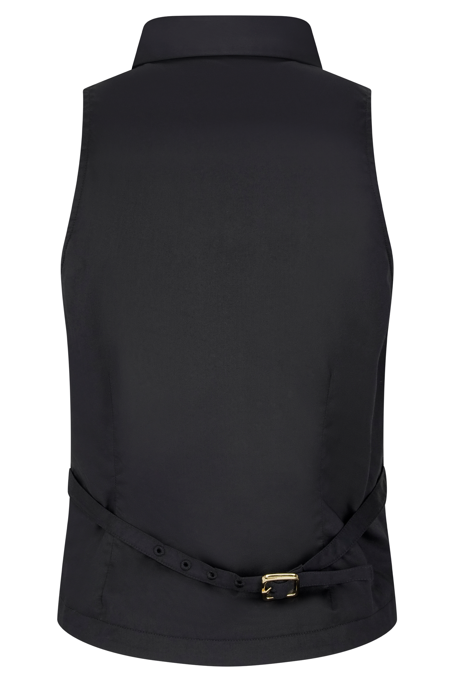 Selene Sleeveless Halter Shirt - Black、mySite、solidvoid