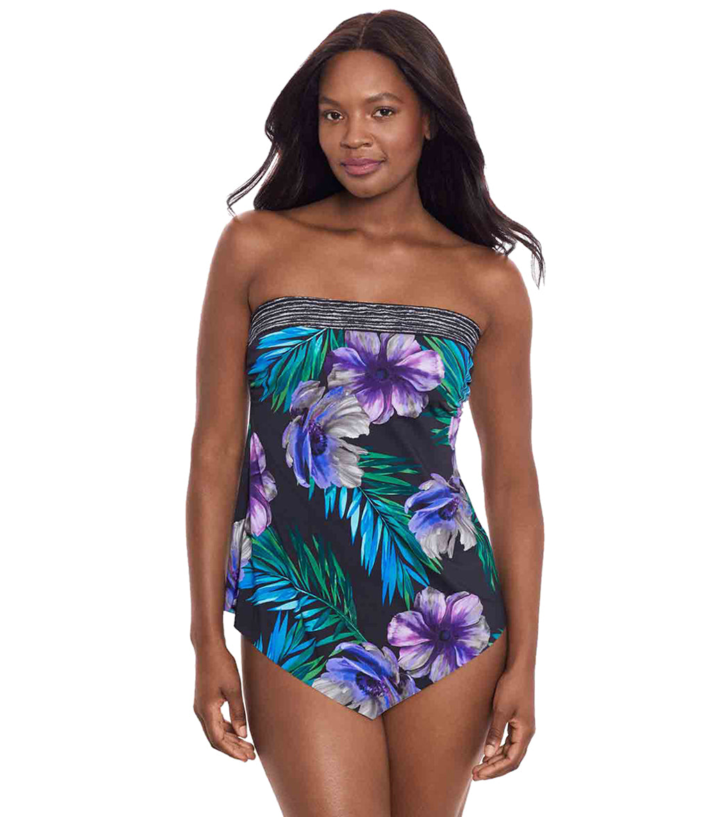 Miraclesuit Women's Flora Aura Hankini Tankini Top、mySite、noshort