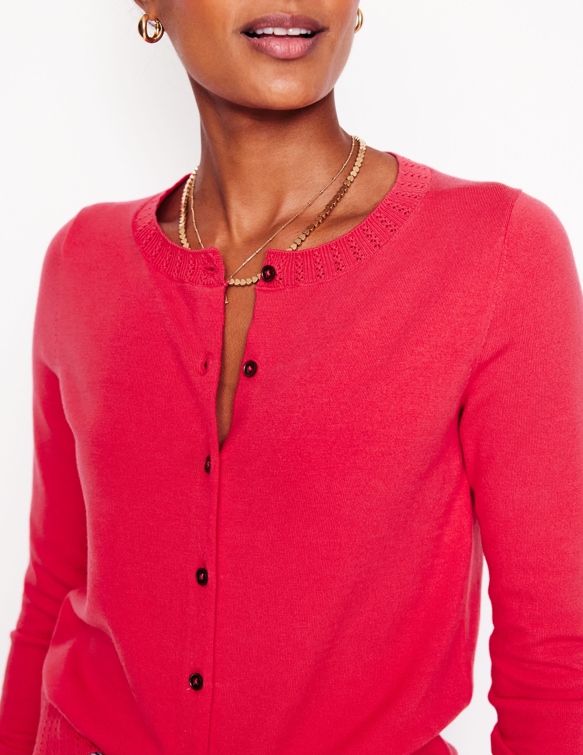  Emilia Cotton Crew Cardigan-Camelia Pink、mySite、ashleygrahame