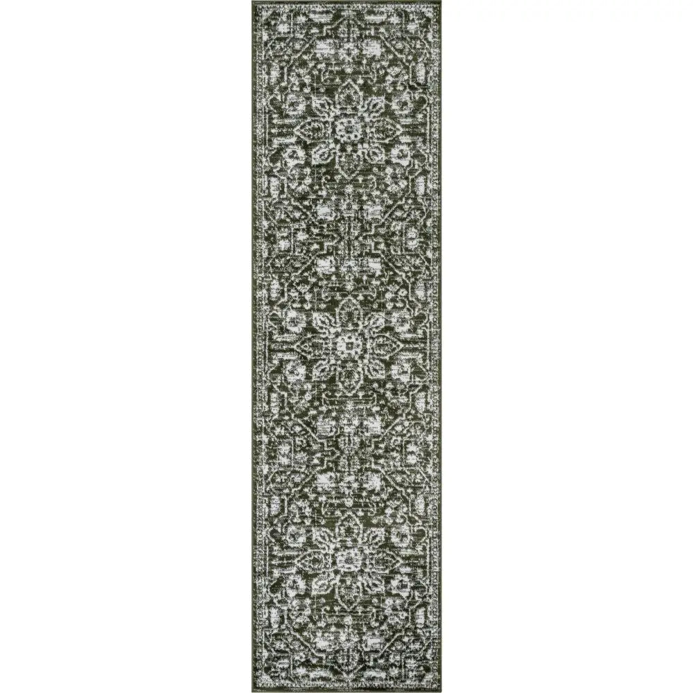 Disa Vintage Medallion Green Soft Rug By Chill Rugs、mySite、gigharbornorthrealestate