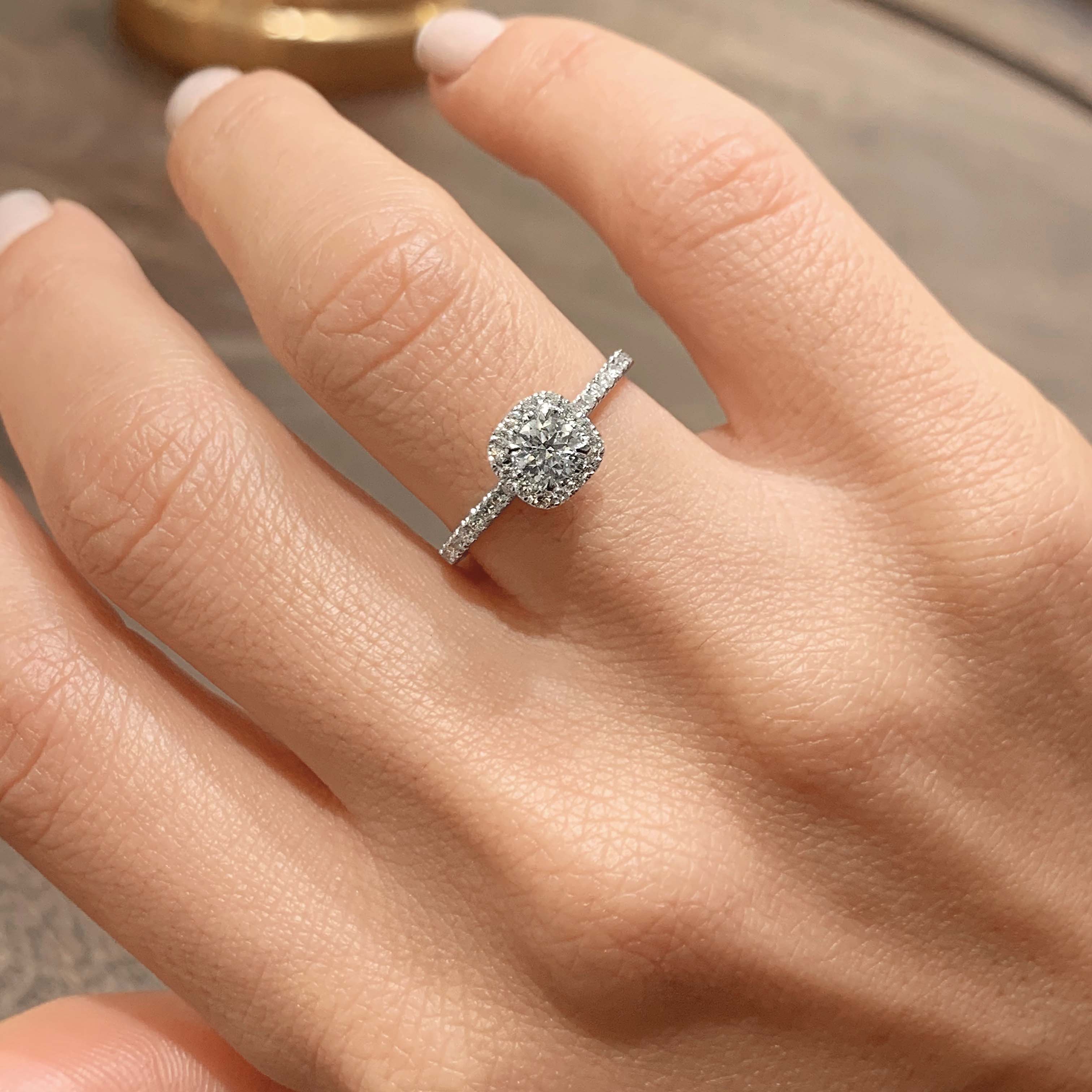 Claudia Lab Grown Diamond Ring -Platinum、mySite、hinf8tx79