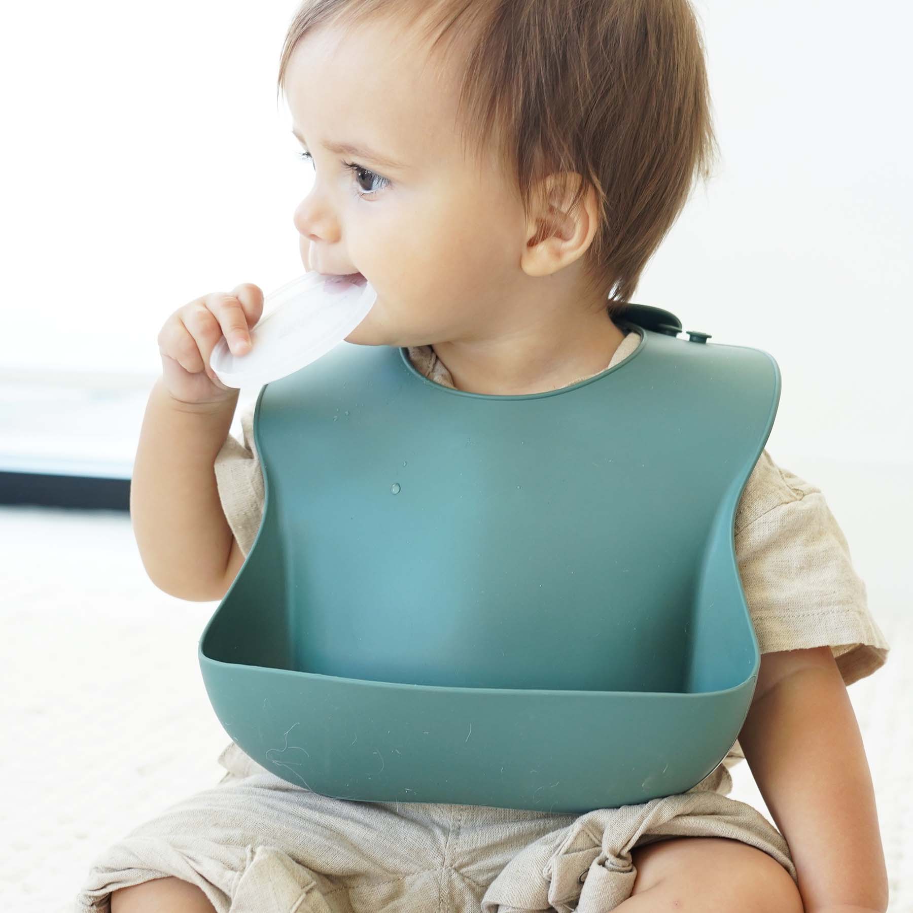  Silicone Baby Bib 3pc Set | Green Ombre、mySite、layawaytickets