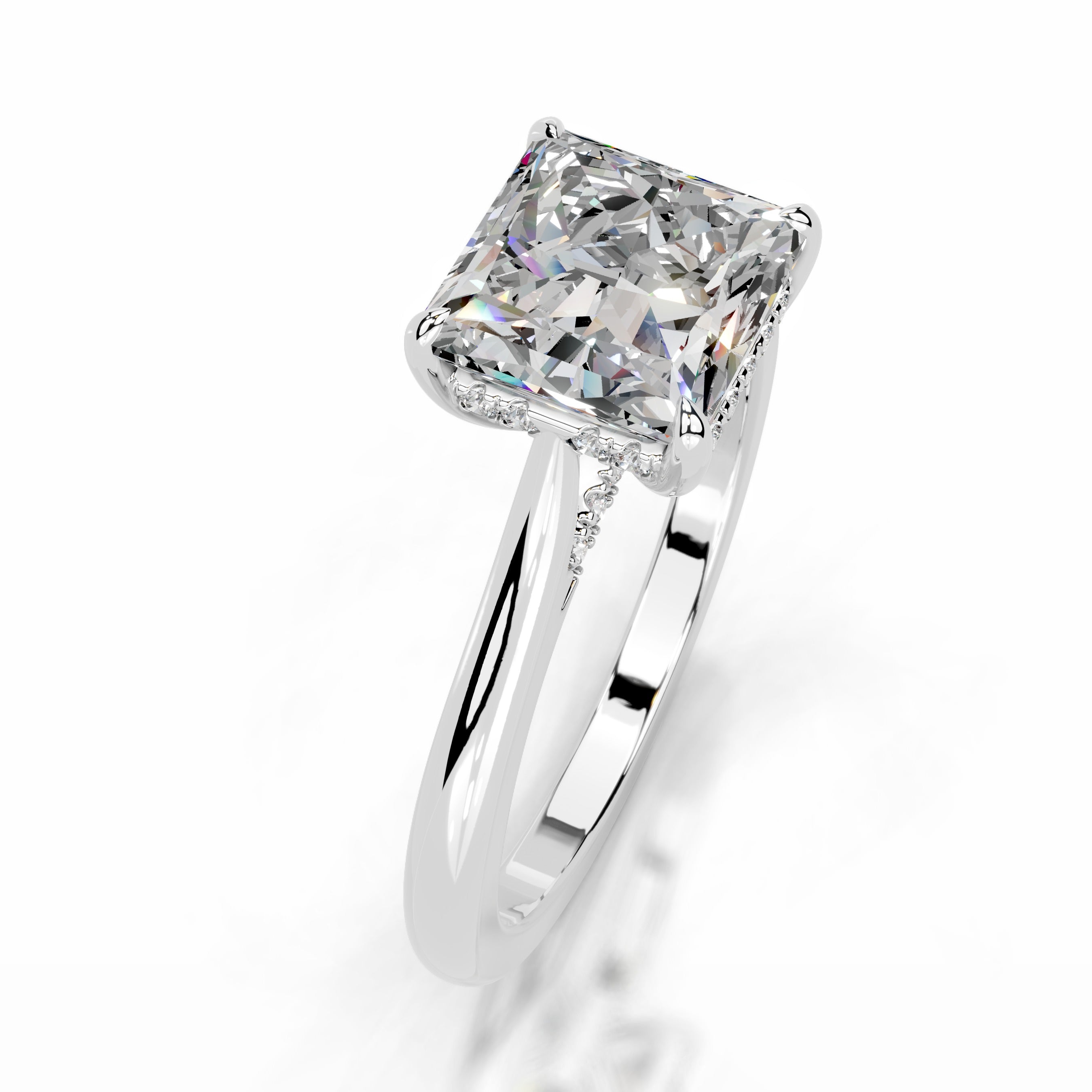 Cardinia Moissanite & Diamond Ring - Platinum、mySite、hinf8tx79