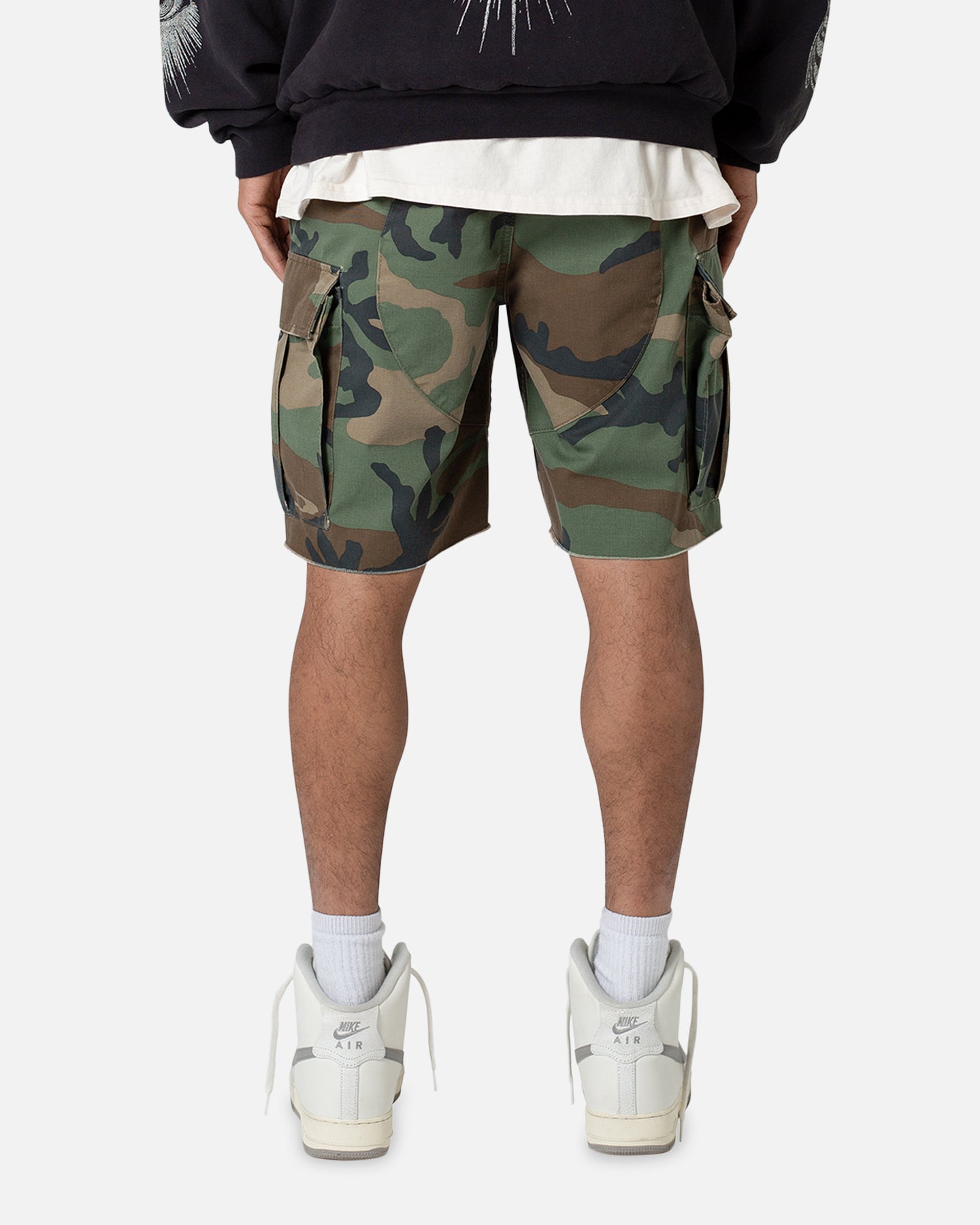 MNML Distressed Cargo Shorts Camo、mySite、zt4zffjzw