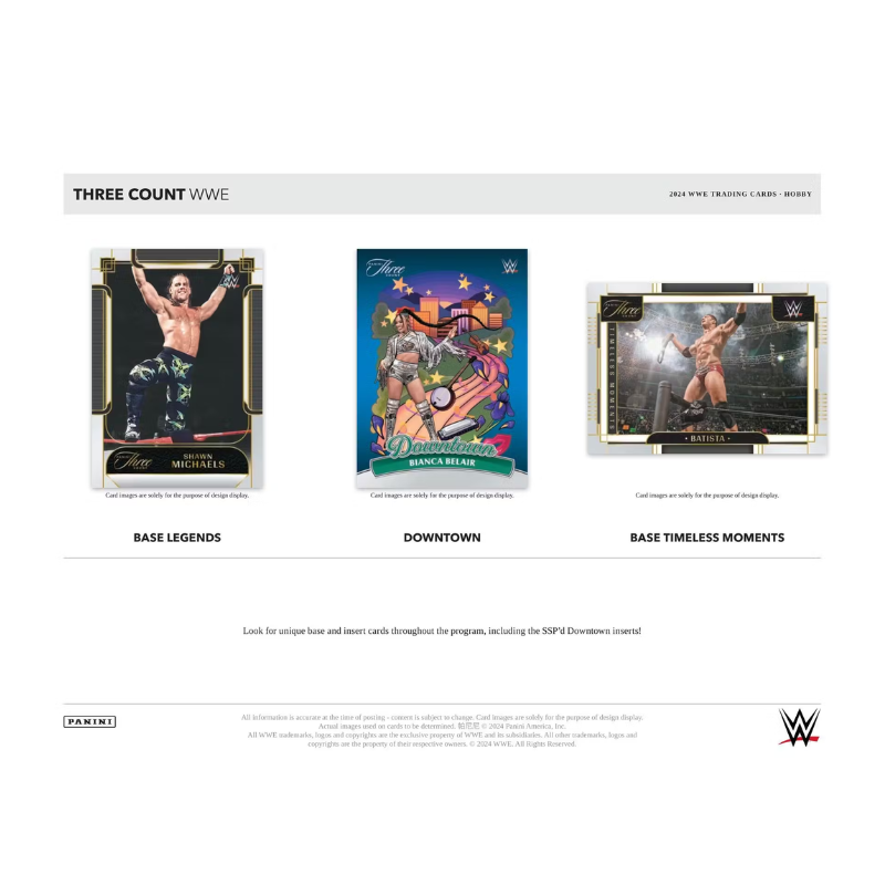 2024 Panini Three Count WWE Wrestling Hobby Box、mySite、waistdrama