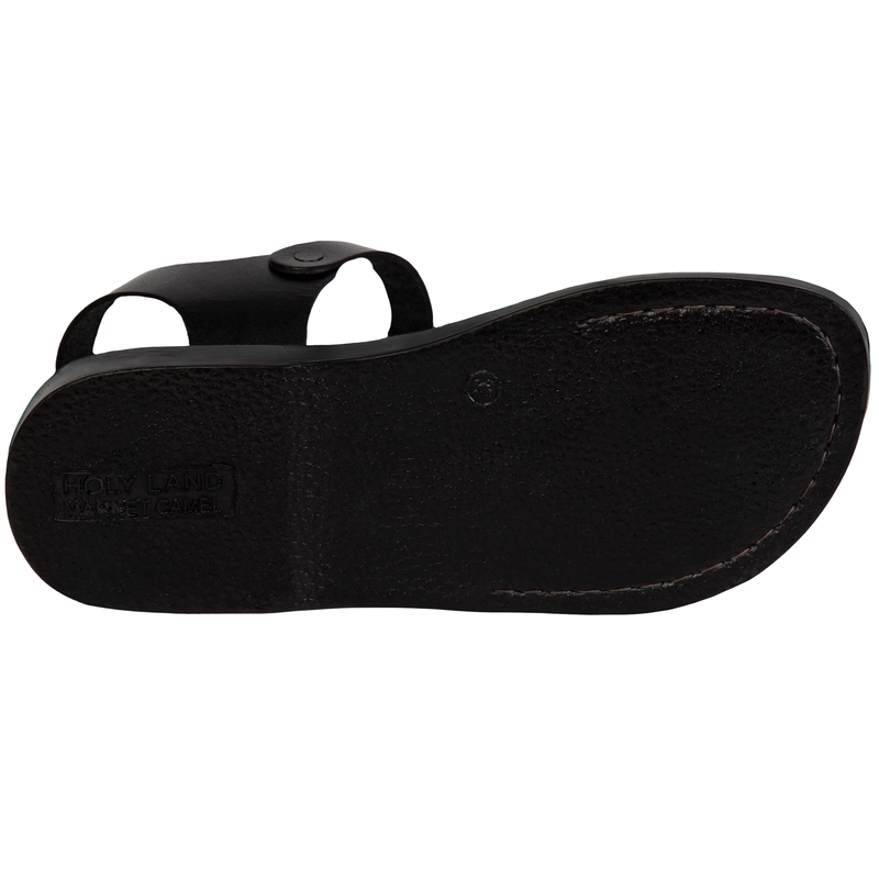 Holy Land Market Men/Women Biblical Jesus Leather Sandals/Slides From Jerusalem (Jerusalem Black)、mySite、topwebapps