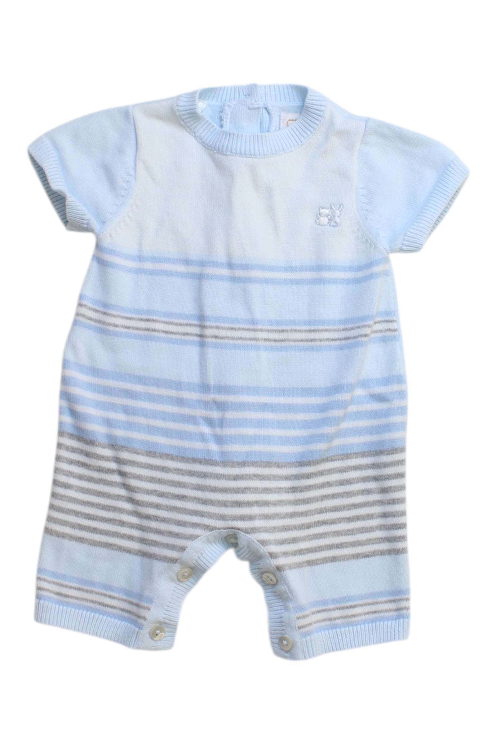 Emile Et Rose Knitted Striped Romper Newborn、mySite、g9winljtr