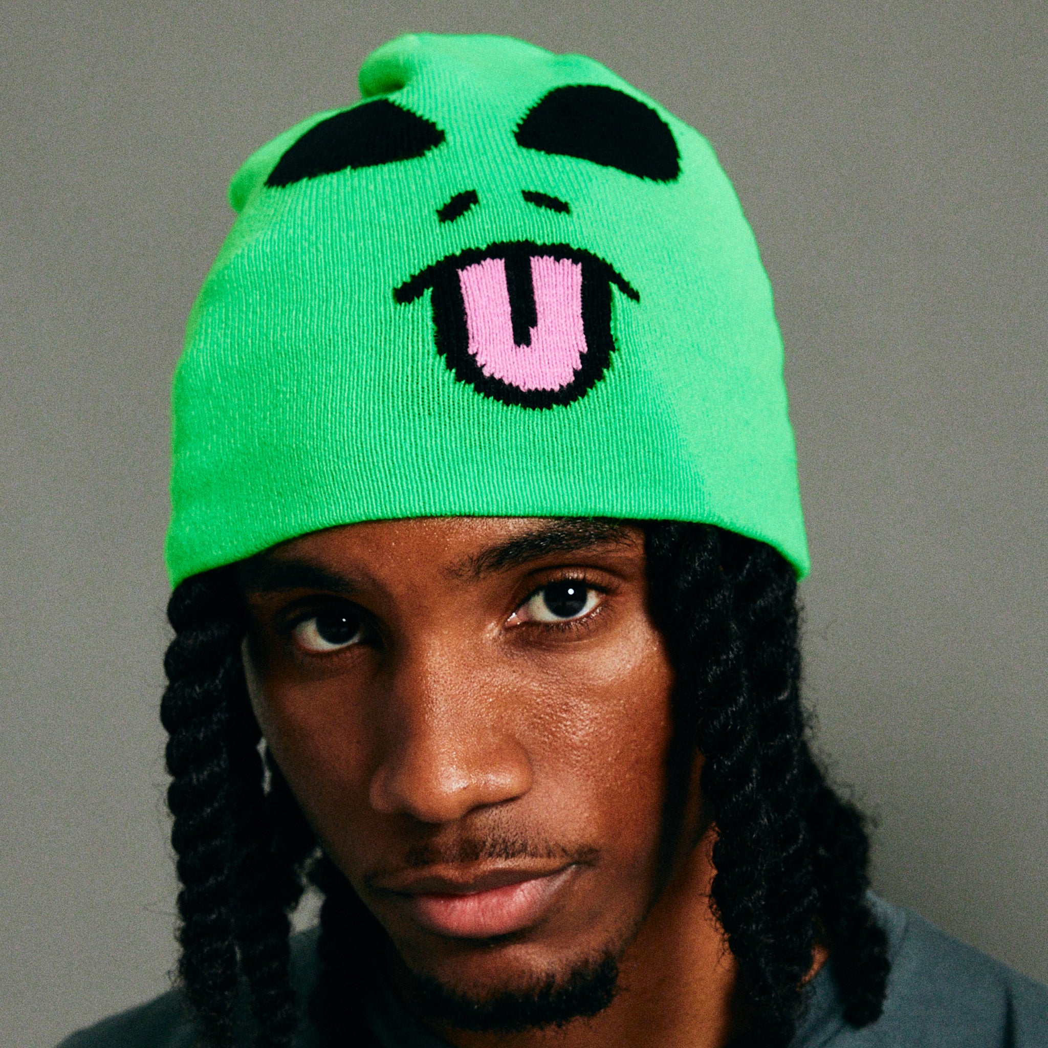  Alien Face Beanie (Green)、mySite、merchandisen