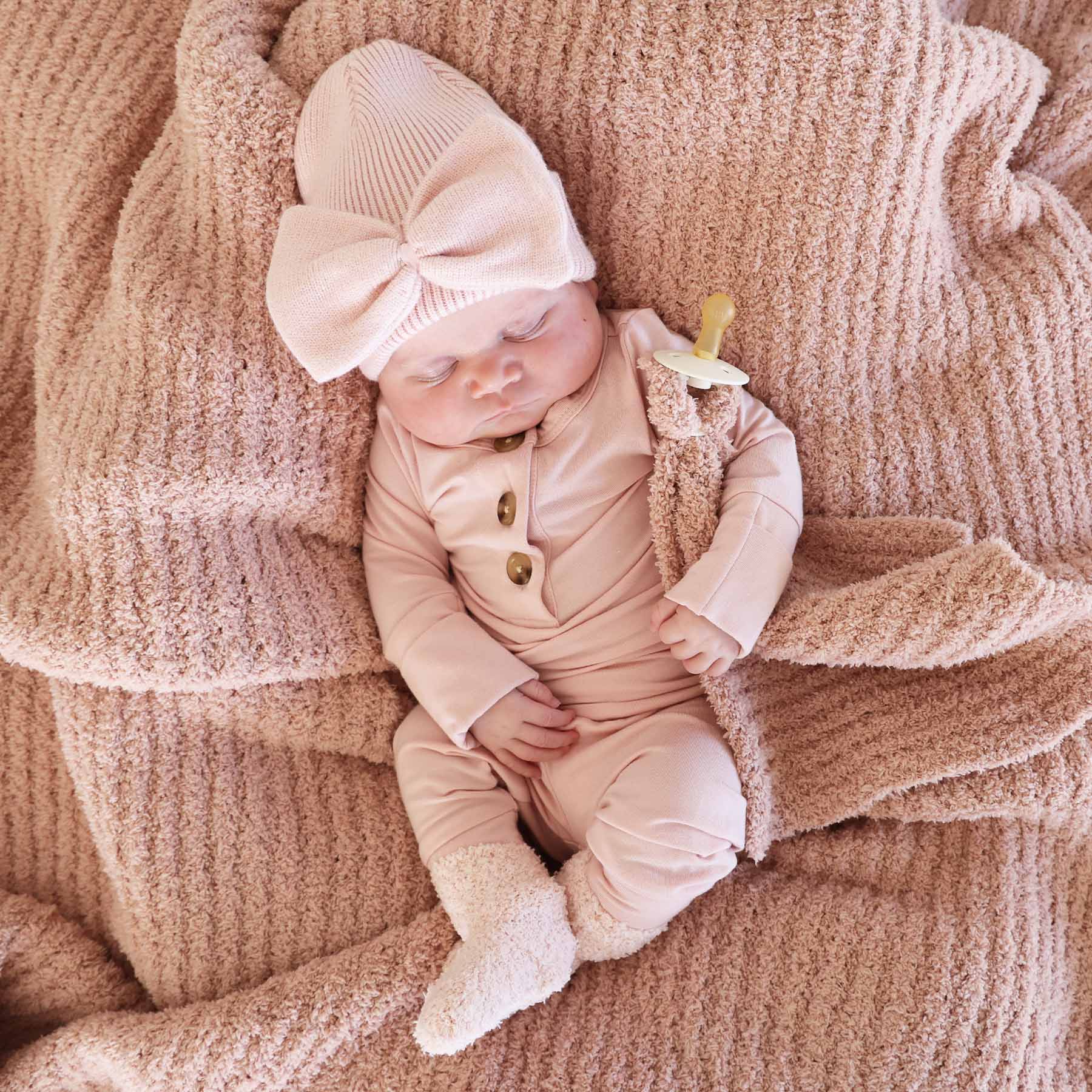  Knit Newborn Bow Beanie | Baby Pink、mySite、layawaytickets