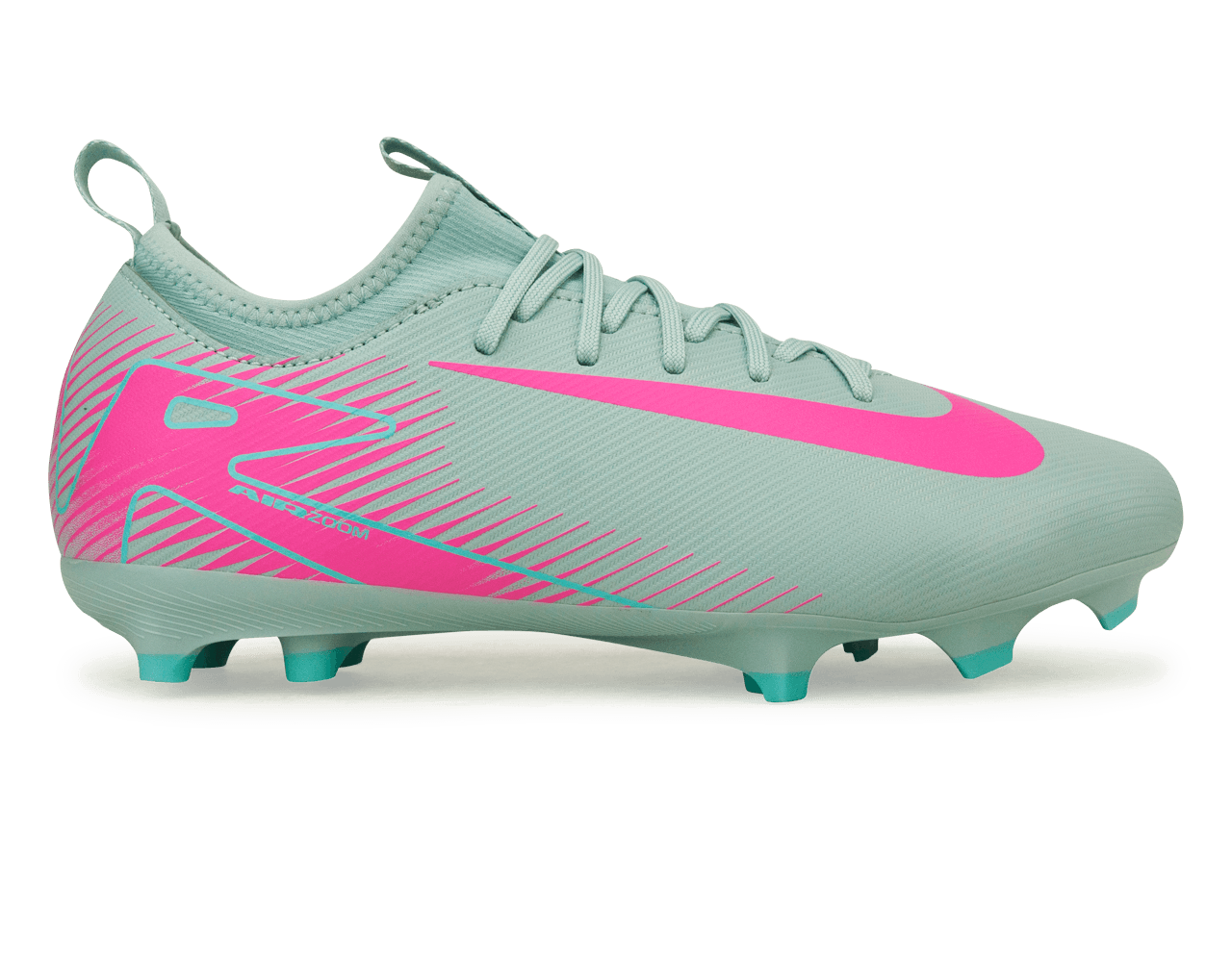 Nike Kids Zoom Mercurial Vapor 16 Academy FG/MG Ocean Cube/Pink Blast、mySite、noshort